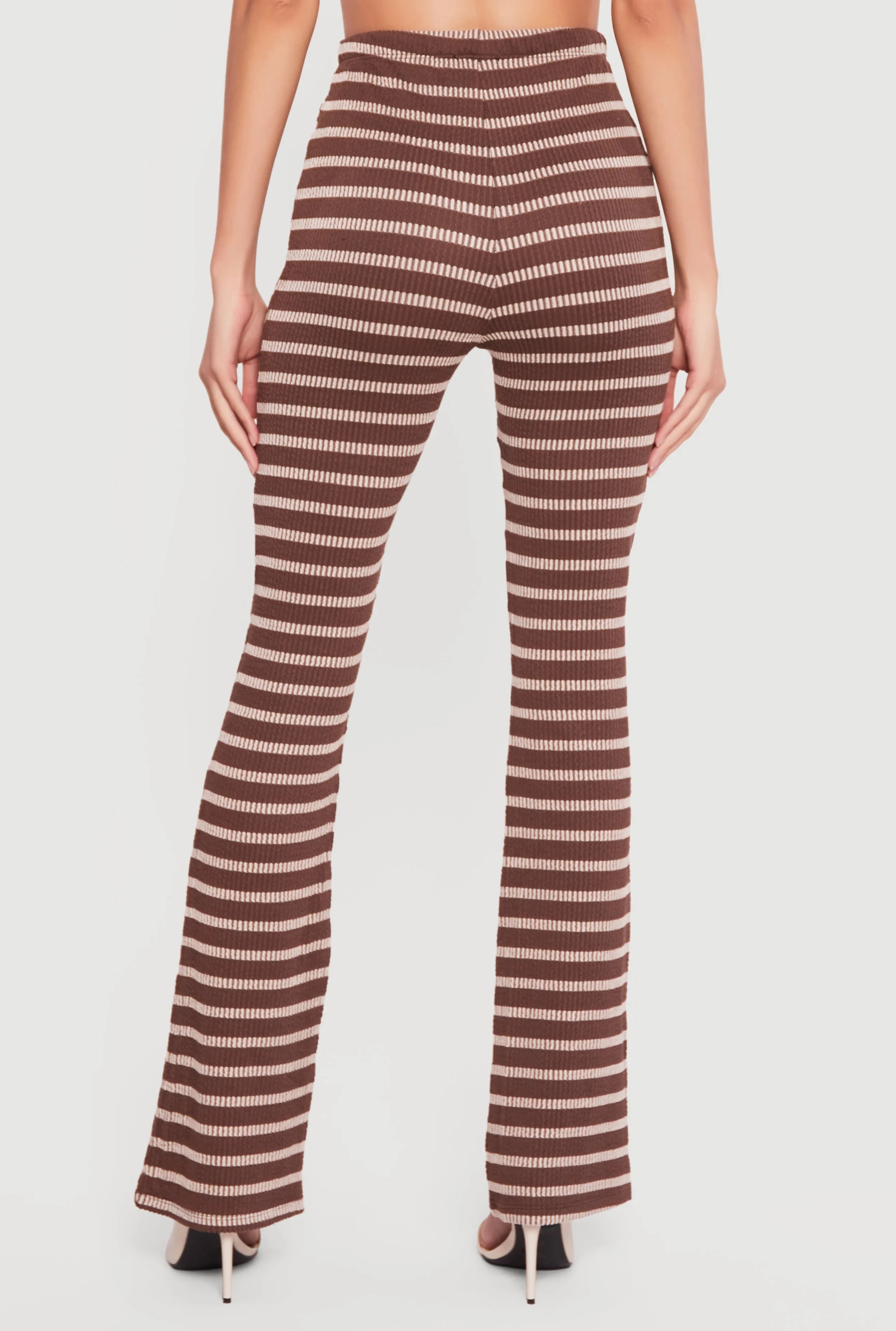 High Waisted Ribbed Knit Striped Pants sold by Rainbow product image thumbnail 5