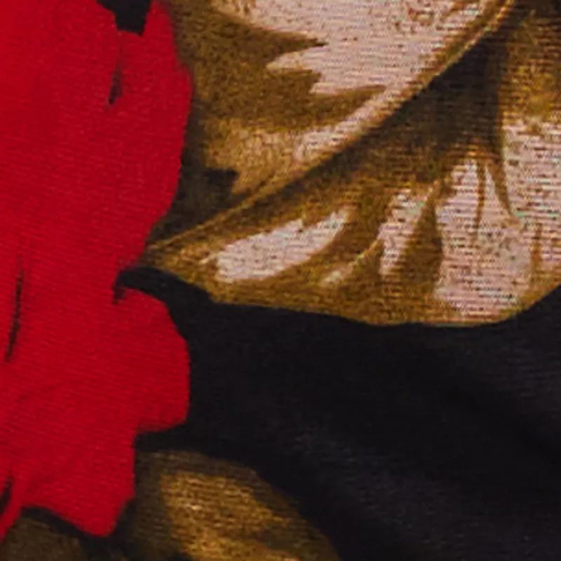 Plus Size Patterned Long Sleeve Mesh Tie Front Crop Top sold by Rainbow product image thumbnail 4