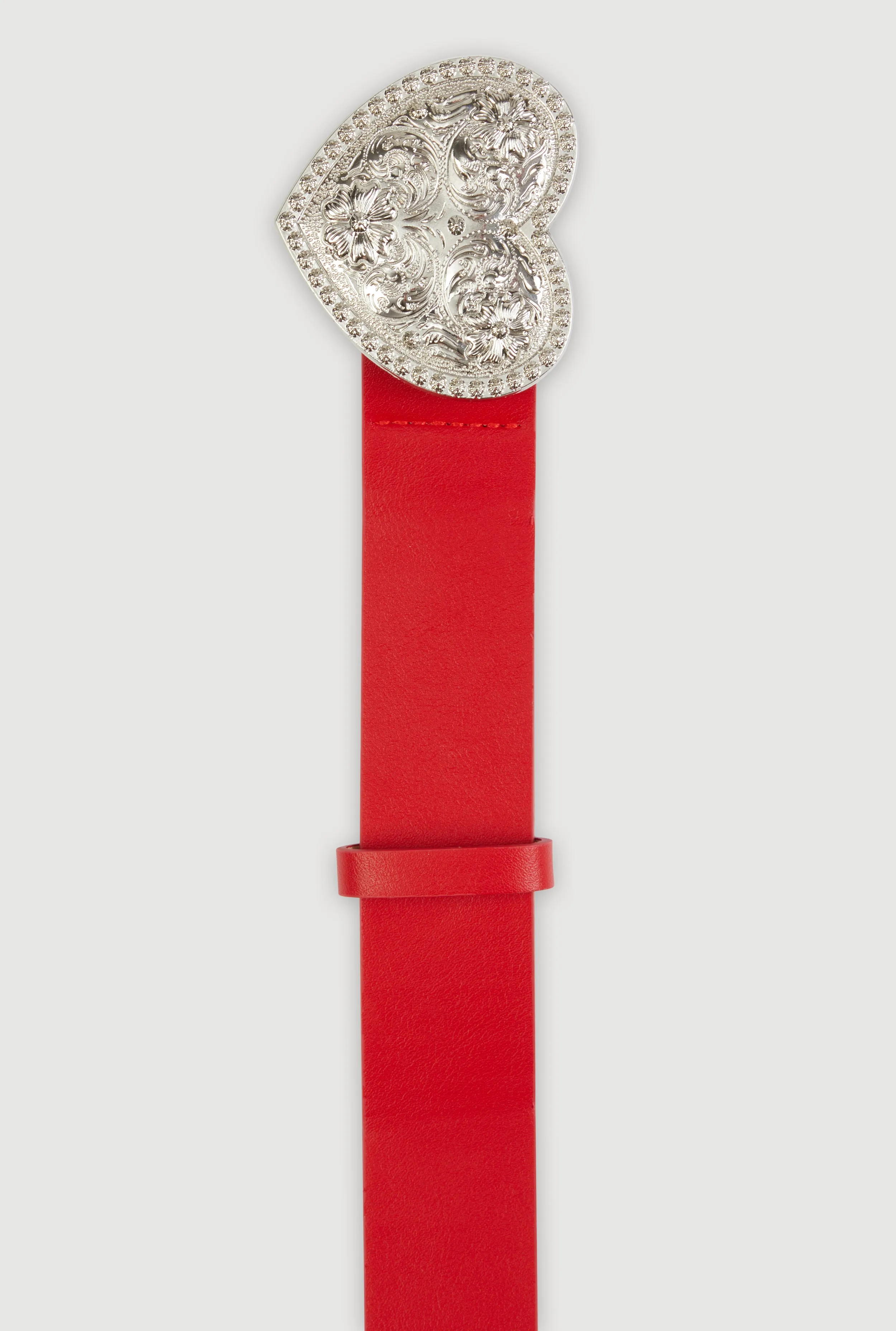 Plus Size Metallic Heart Buckle Belt sold by Rainbow product image thumbnail 3