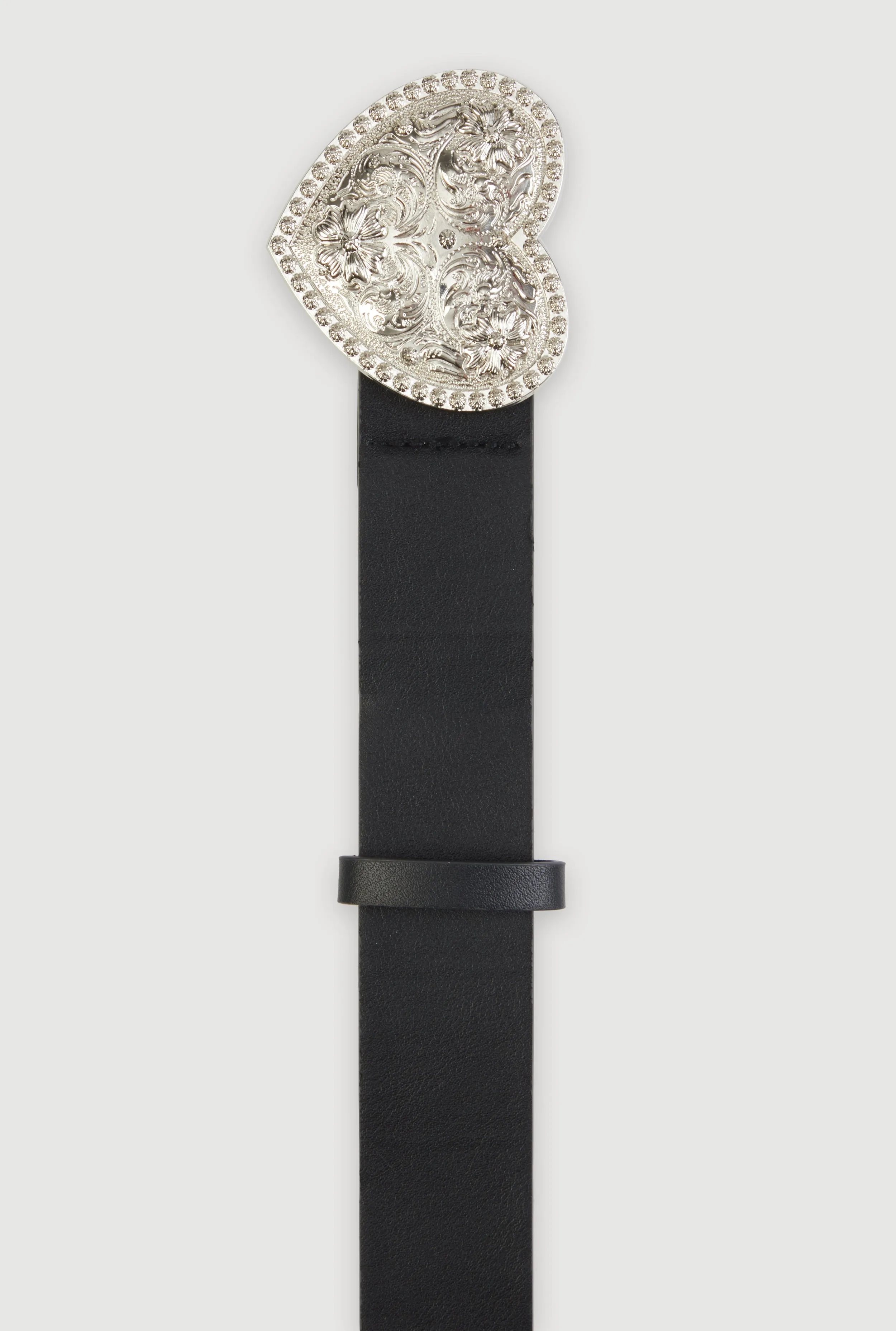 Plus Size Metallic Heart Buckle Belt sold by Rainbow product image thumbnail 3