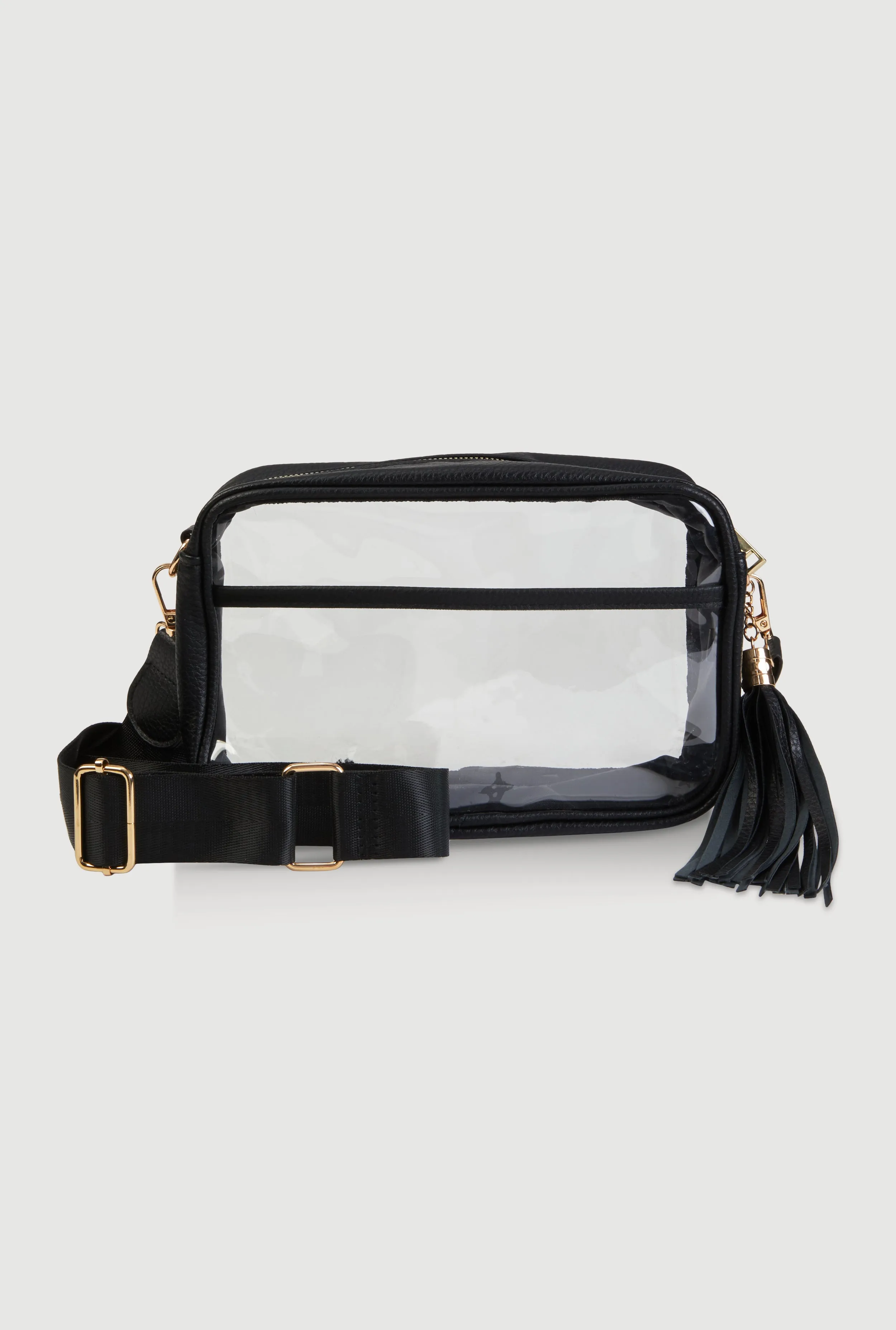 Transparent Crossbody Bag with Tassel sold by Rainbow