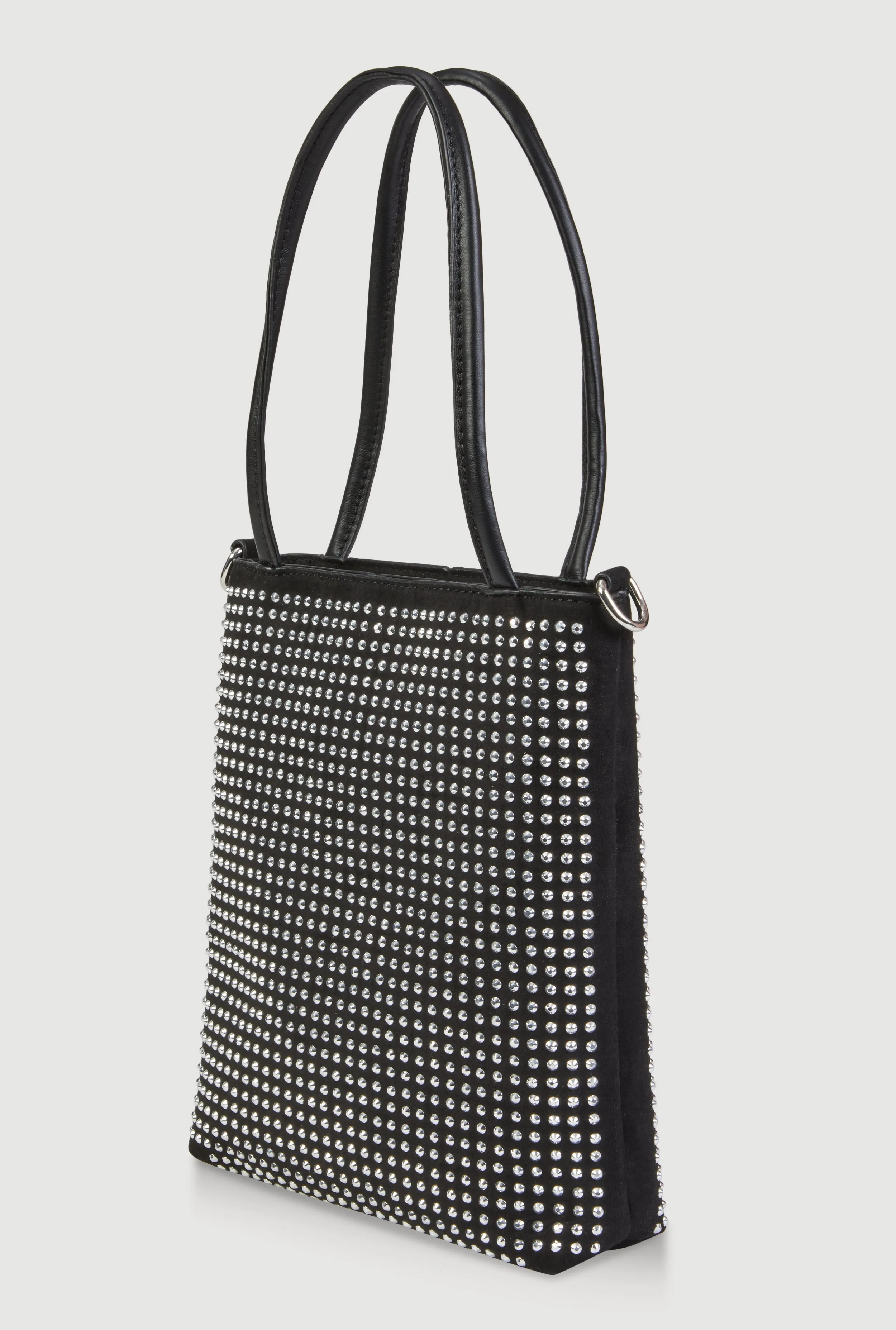 Rhinestone Studded Crossbody Tote Bag sold by Rainbow product image thumbnail 5