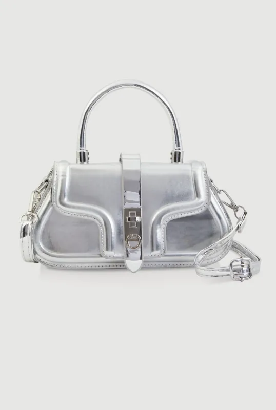 Metallic Top Handle Bag sold by Rainbow