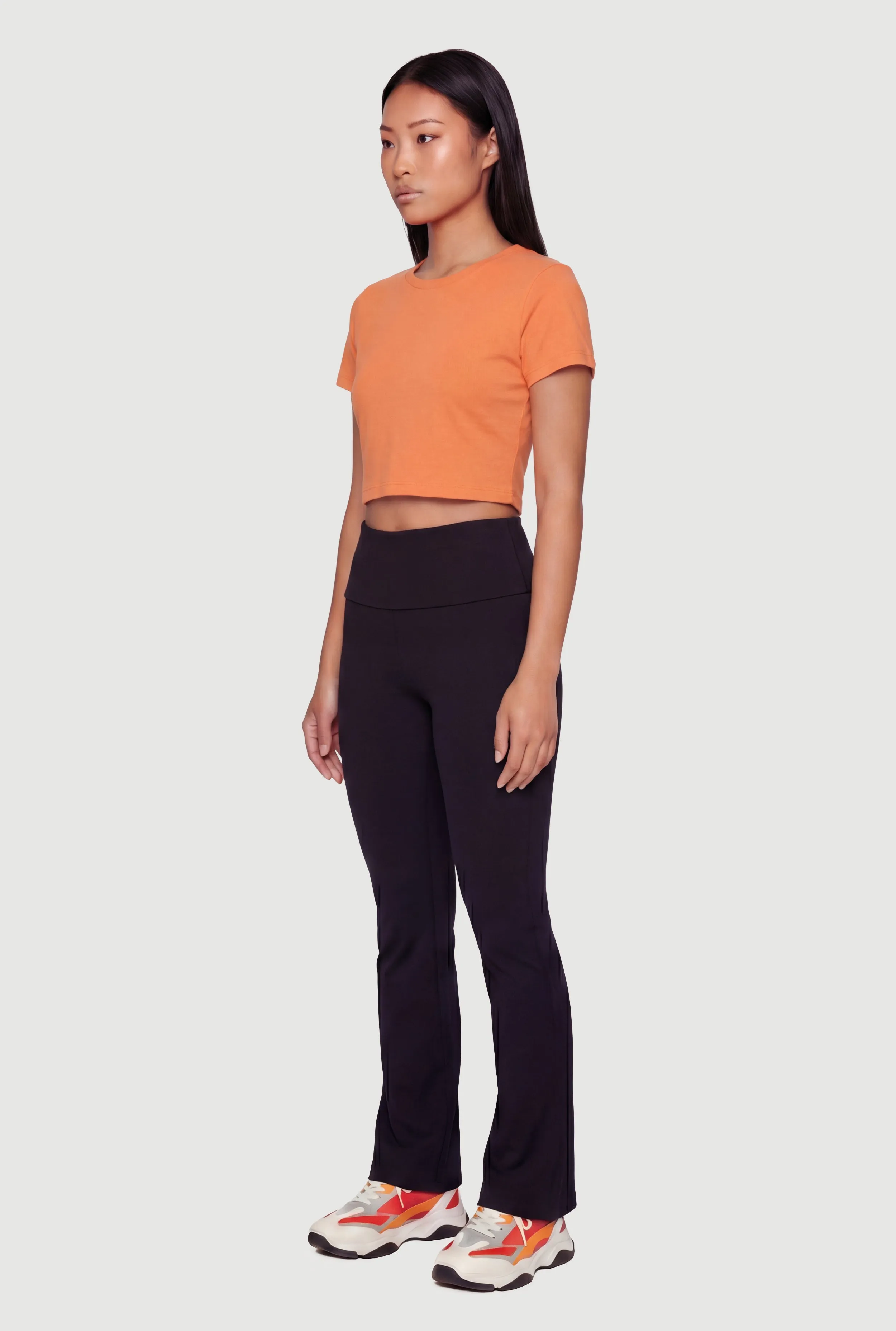 Basic Short Sleeve Cropped Tee sold by Rainbow product image thumbnail 3