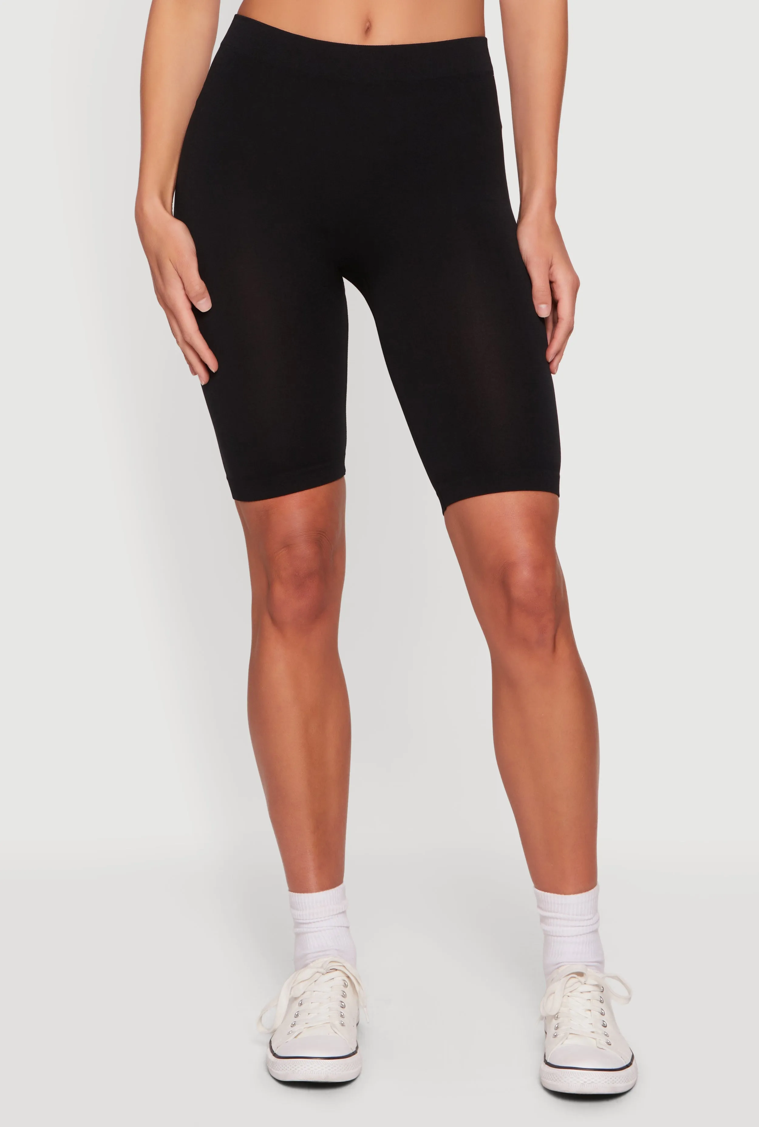 High Waisted Seamless Basic Bike Shorts sold by Rainbow product image thumbnail 3