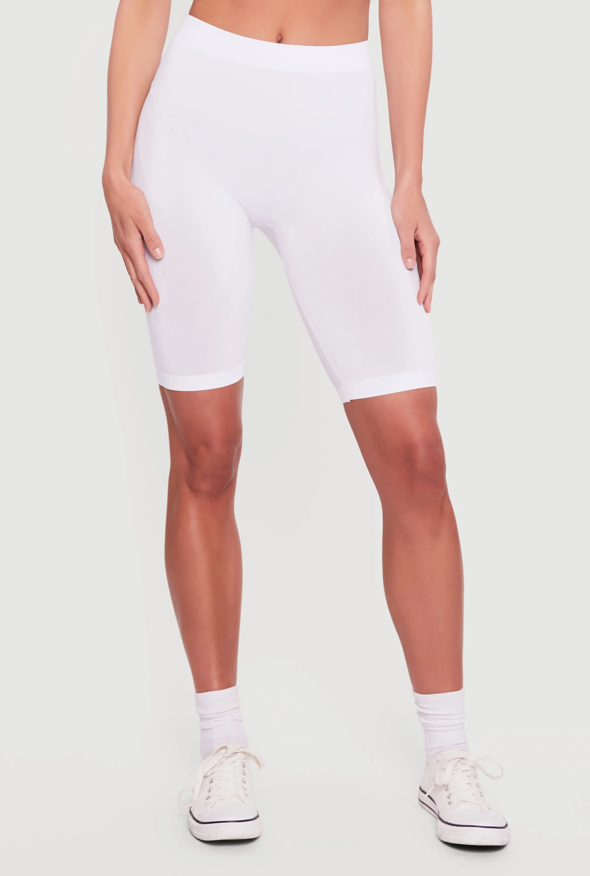 High Waisted Seamless Basic Bike Shorts sold by Rainbow product image thumbnail 3