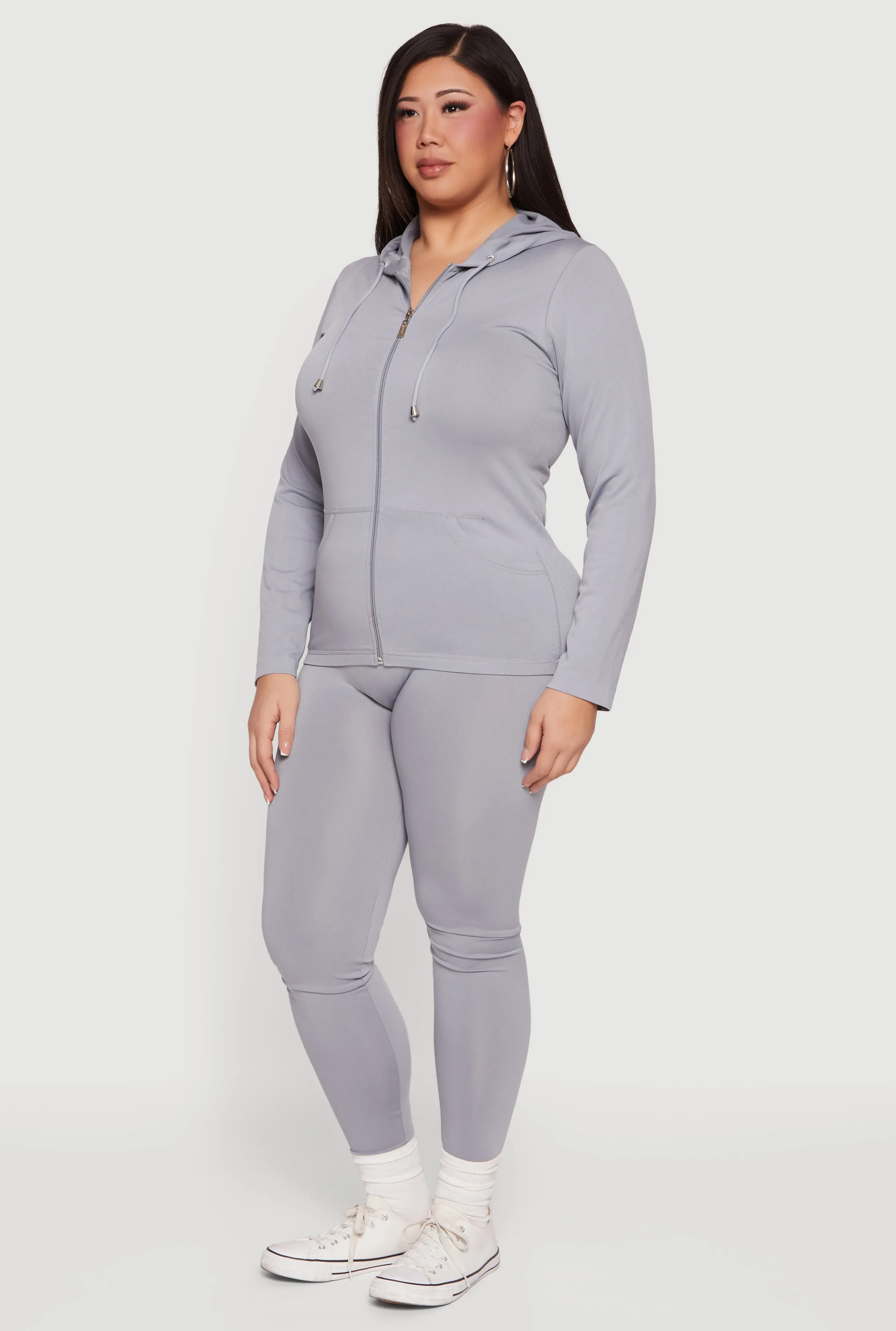 Plus Size High Waisted Solid Seamless Leggings sold by Rainbow product image thumbnail 2
