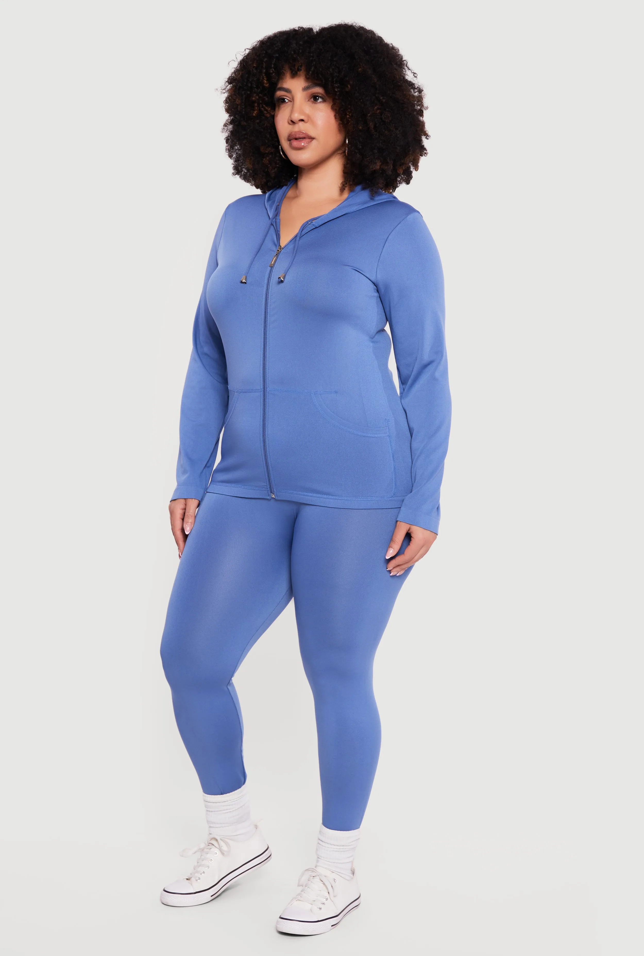 Plus Size High Waisted Solid Seamless Leggings sold by Rainbow product image thumbnail 2