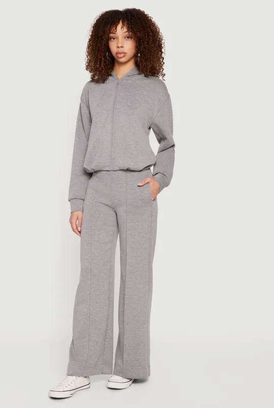 High Waisted Pintuck Detail Straight Leg Pants sold by Rainbow