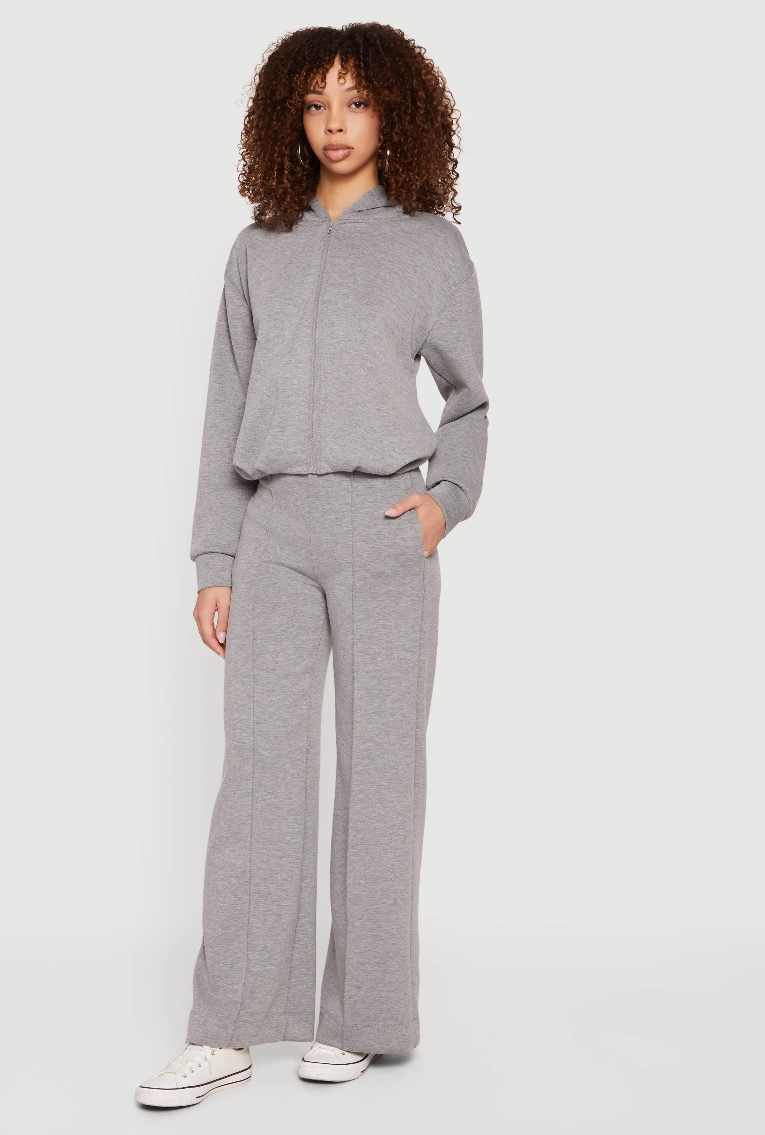 High Waisted Pintuck Detail Straight Leg Pants sold by Rainbow