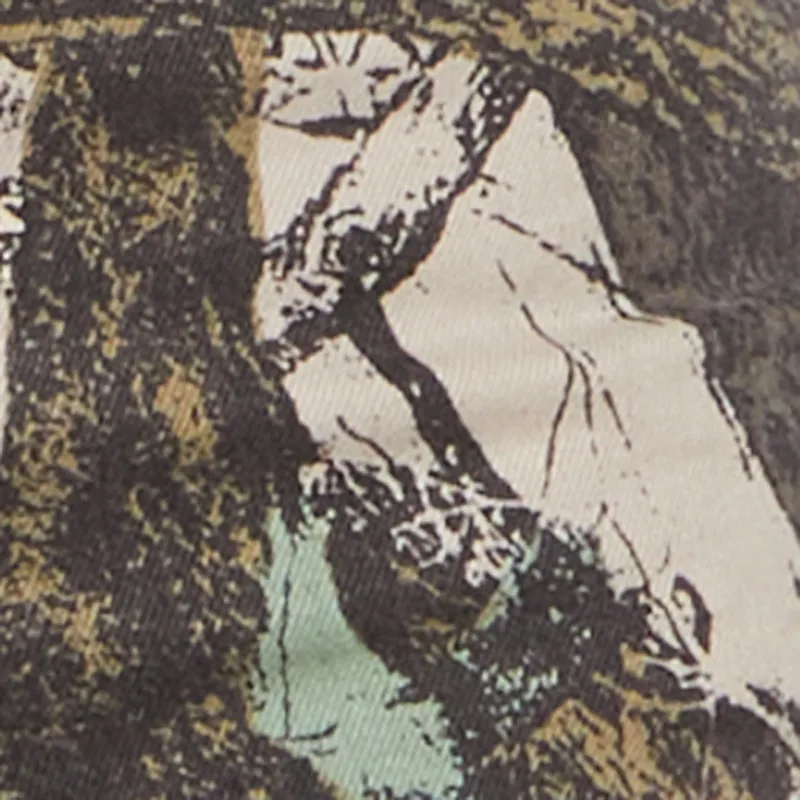 Tree Camo Denim Cropped Frayed Hem Jacket sold by Rainbow product image thumbnail 4