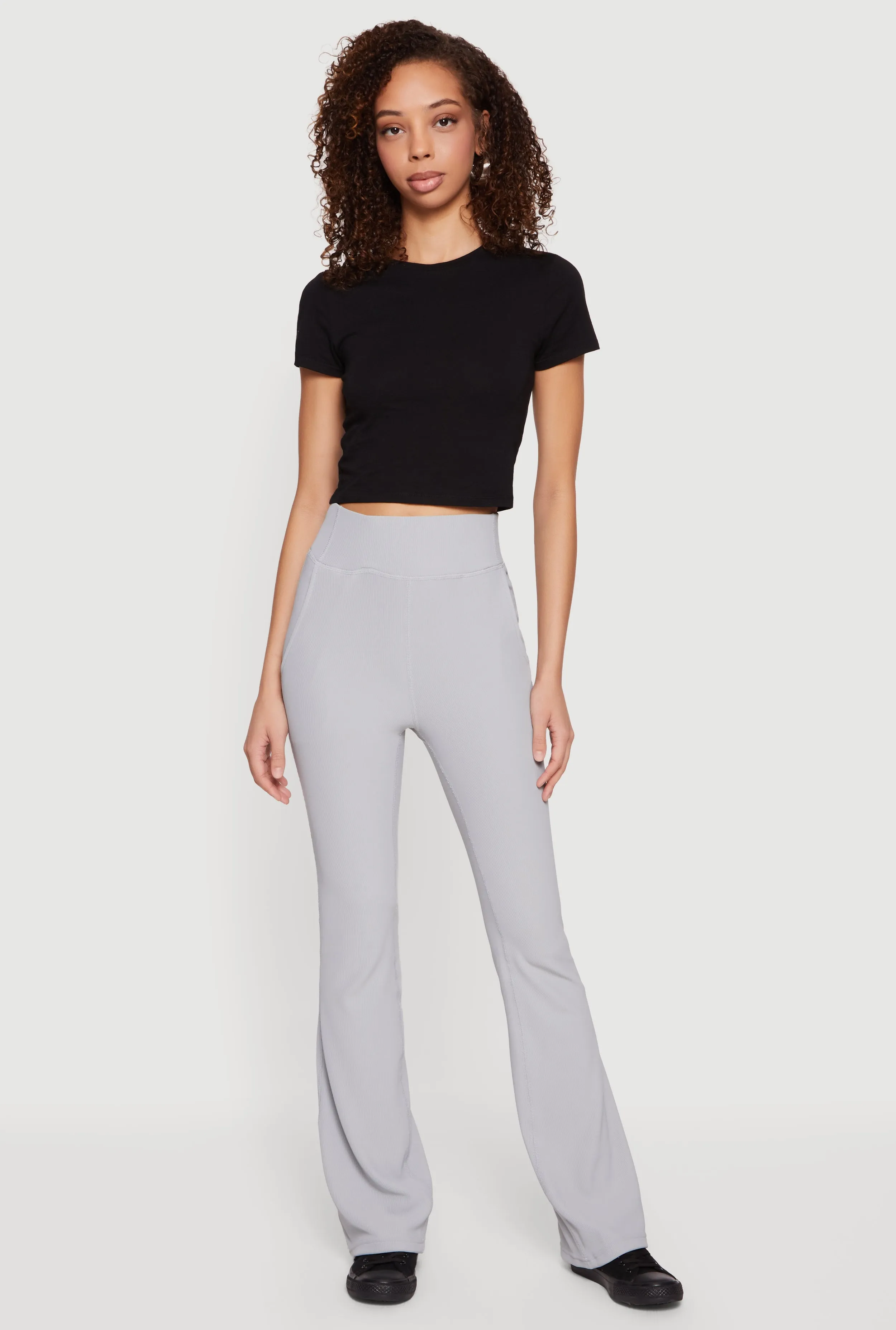 High Waisted Flare Leggings sold by Rainbow product image thumbnail 2