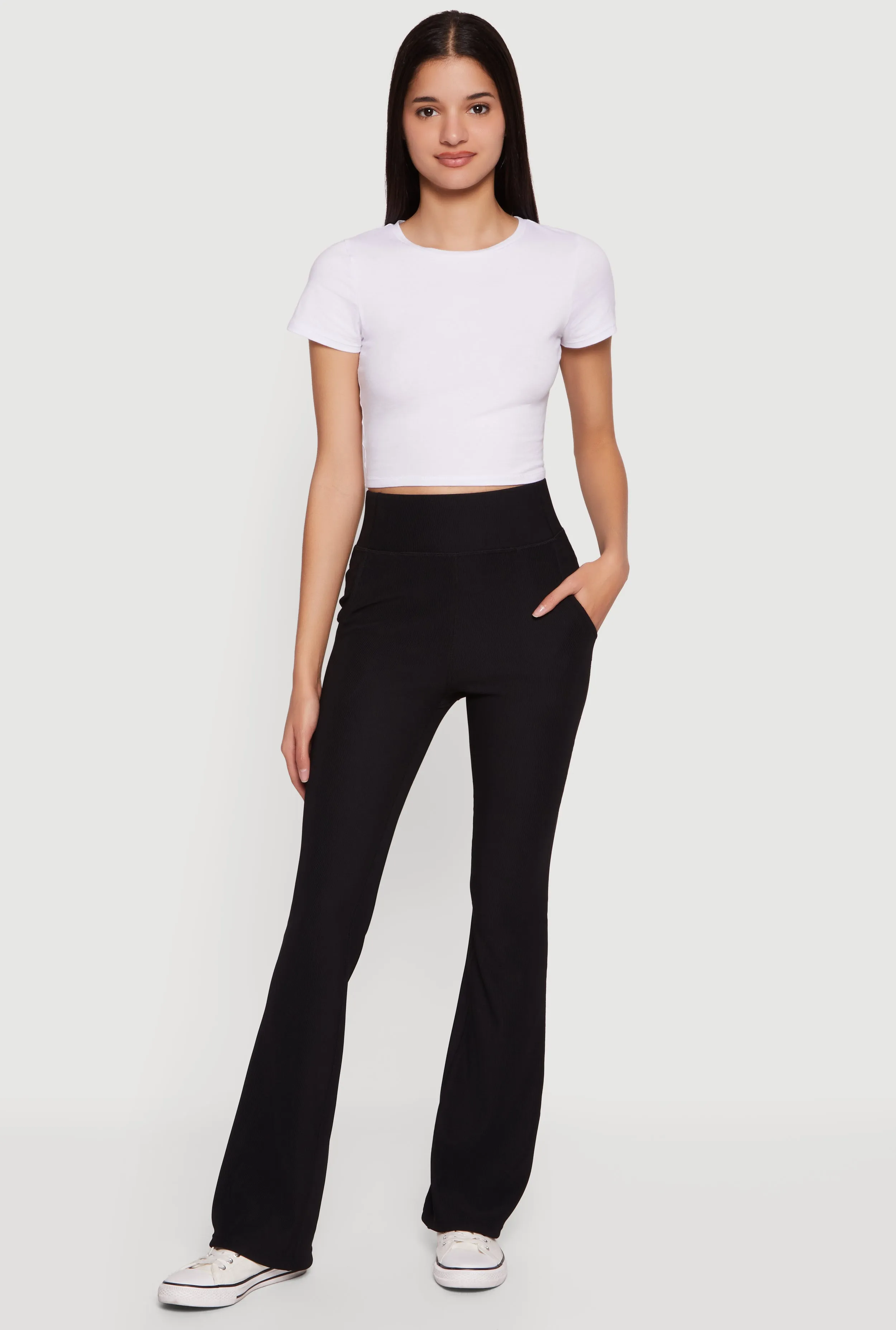 High Waisted Flare Leggings sold by Rainbow