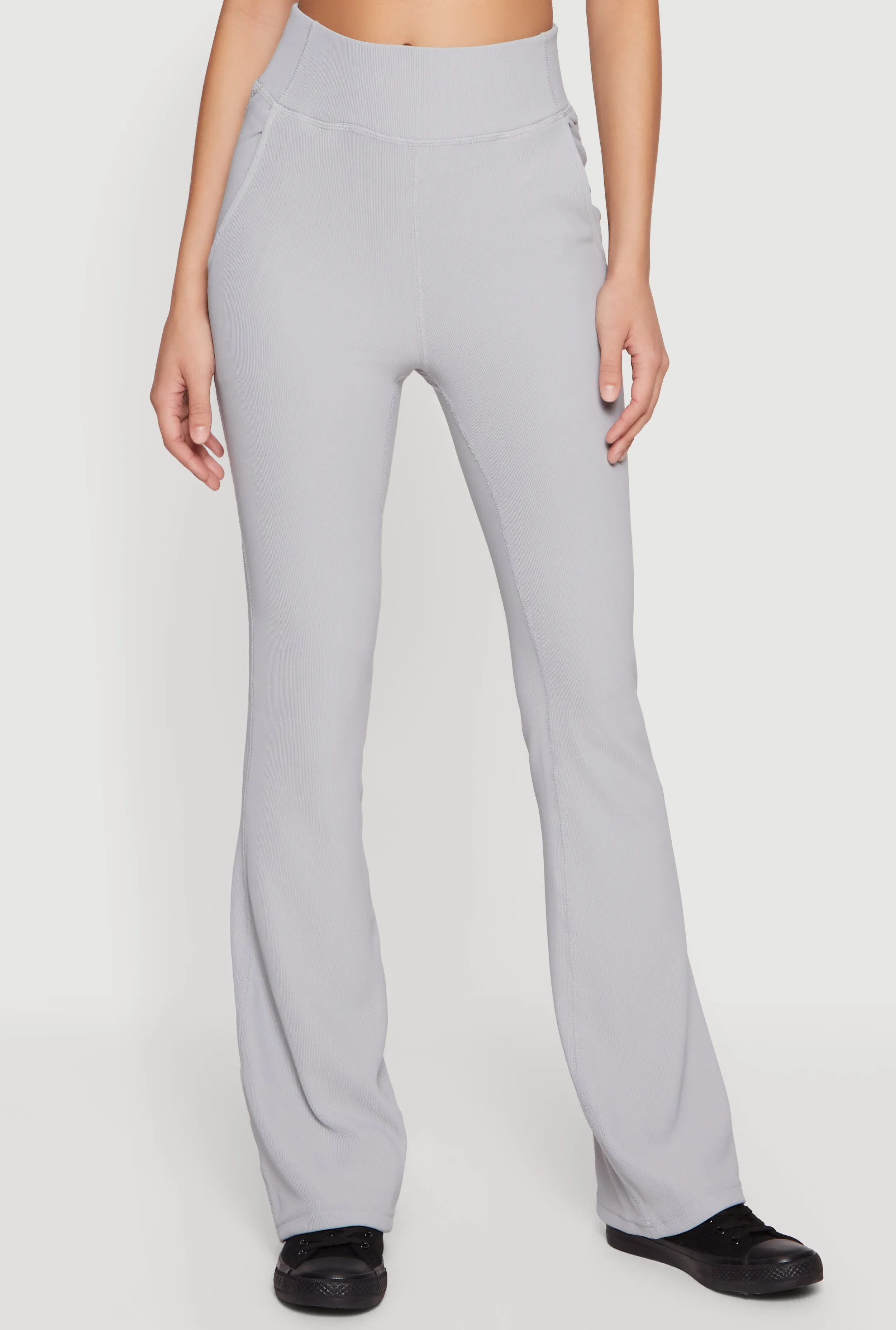 High Waisted Flare Leggings sold by Rainbow product image thumbnail 3