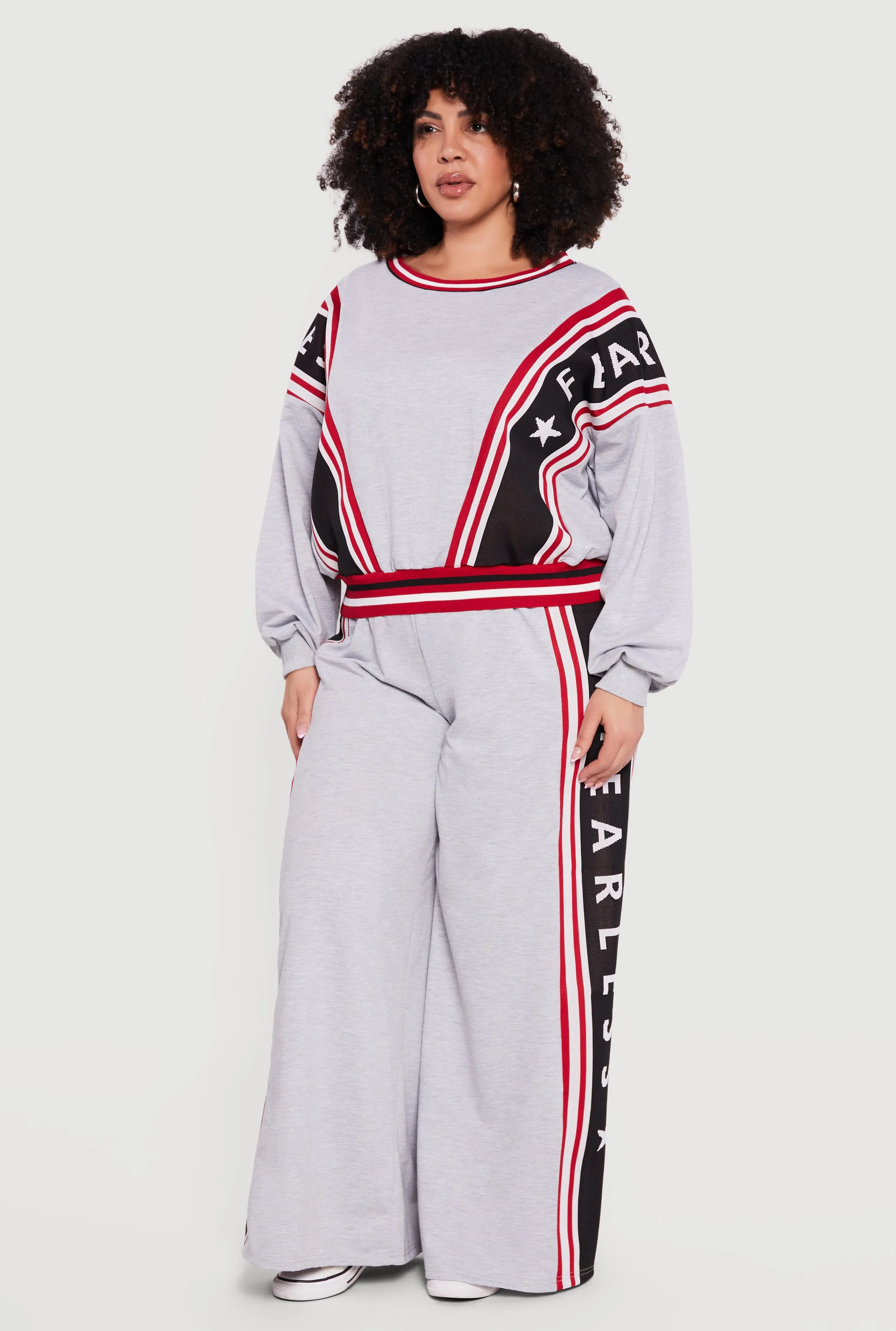 Plus Size Fearless Graphic Pullover Sweatshirt sold by Rainbow product image thumbnail 3