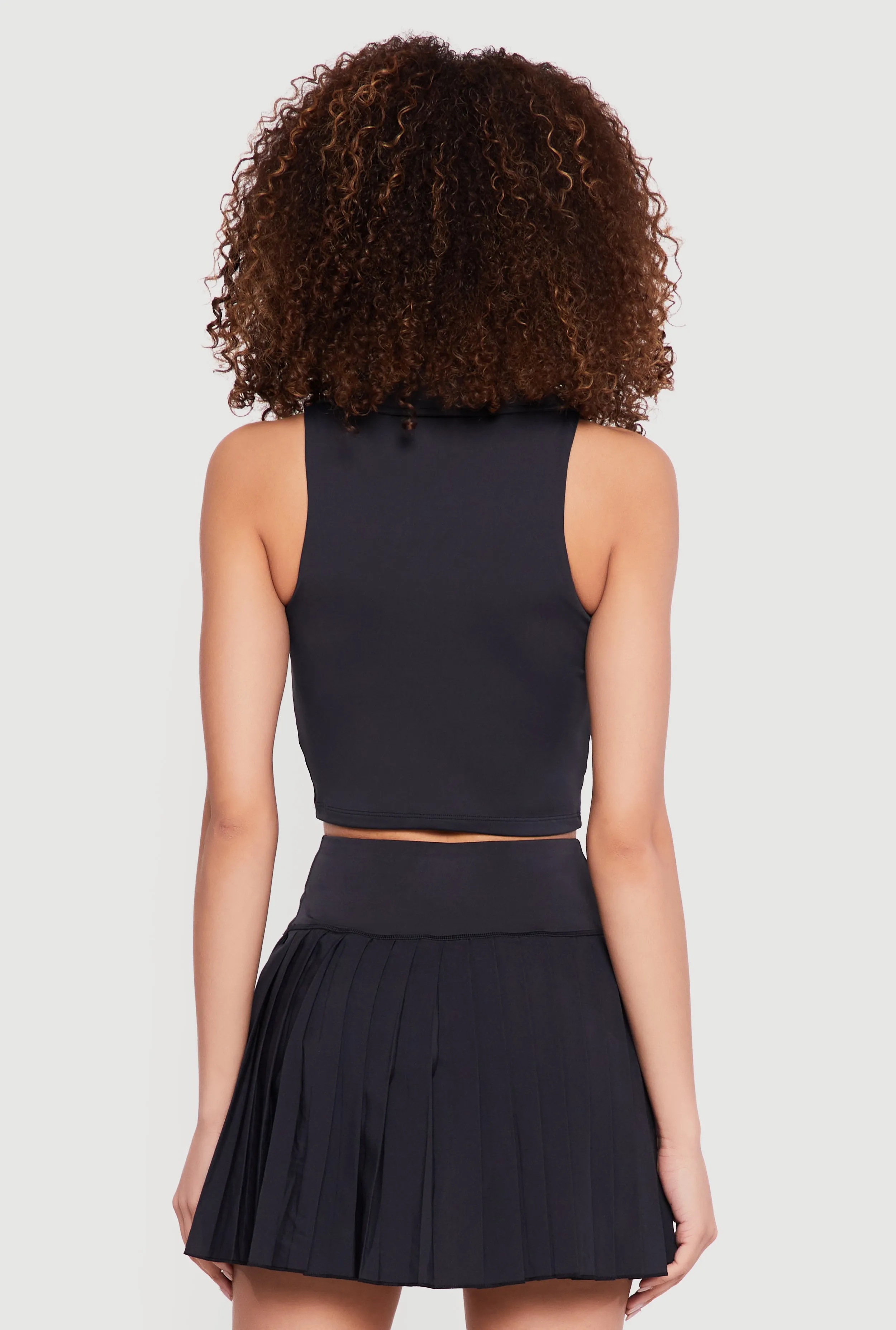 Cropped Sleeveless Polo Top sold by Rainbow product image thumbnail 5