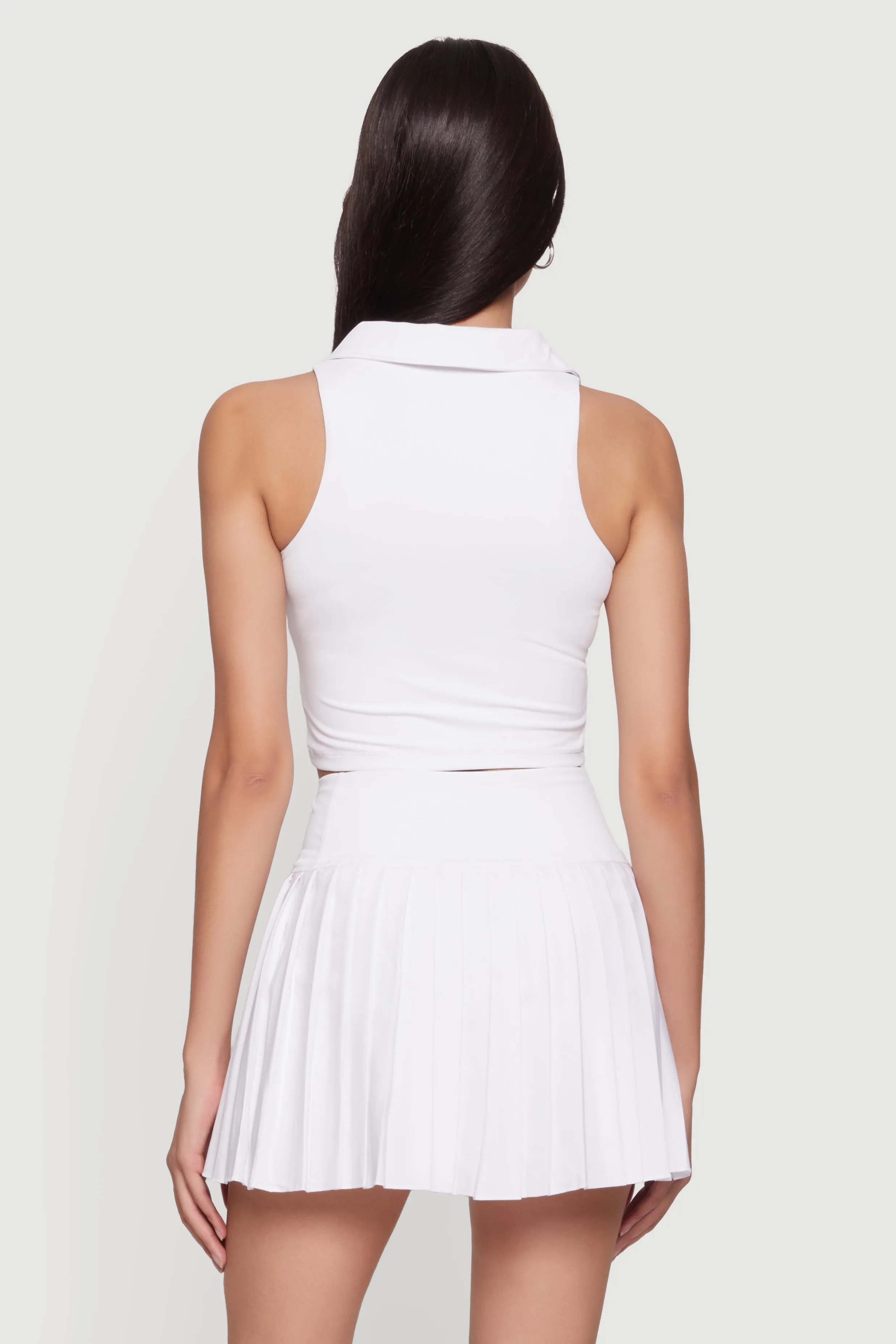 Cropped Sleeveless Polo Top sold by Rainbow product image thumbnail 5