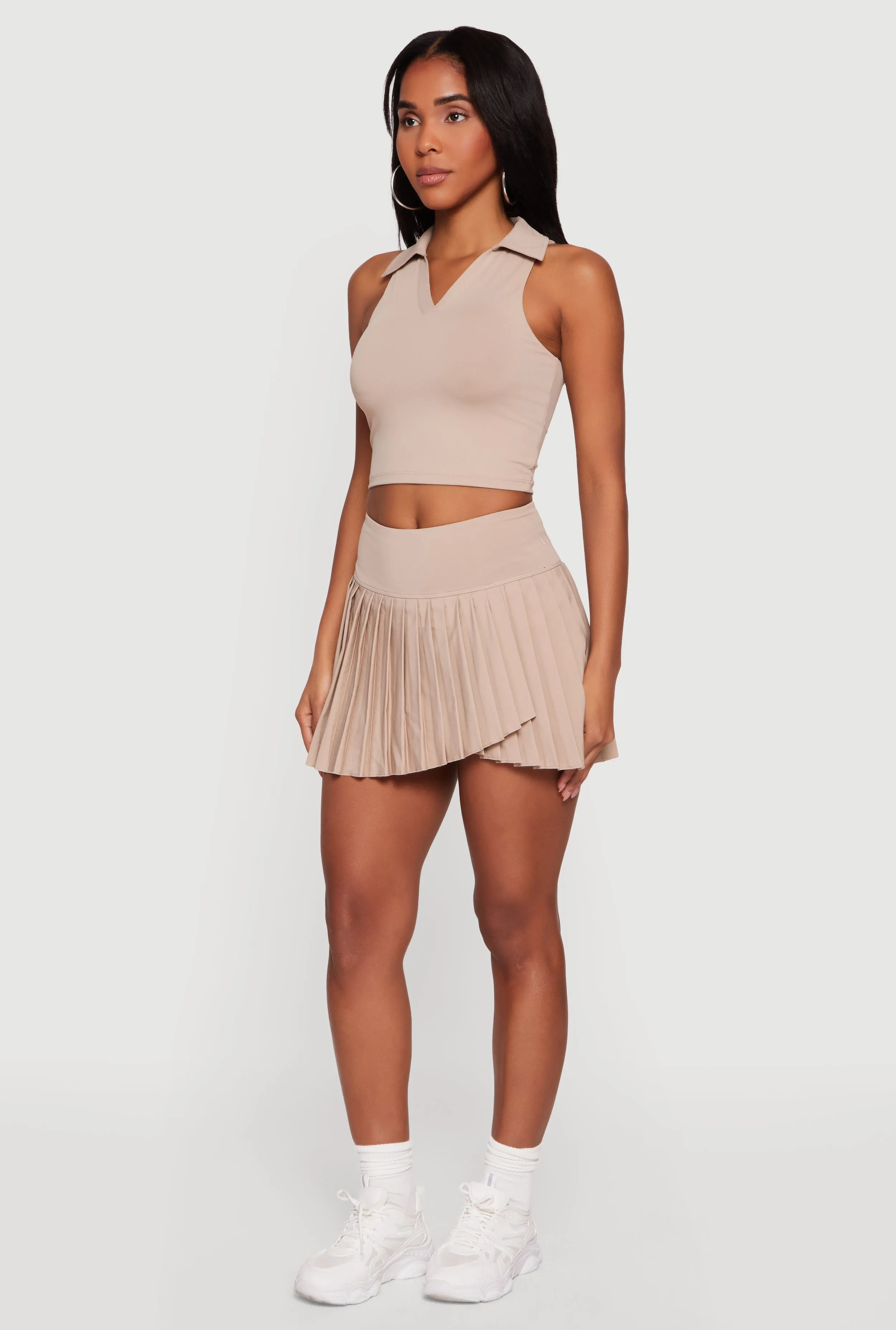 Cropped Sleeveless Polo Top sold by Rainbow product image thumbnail 3