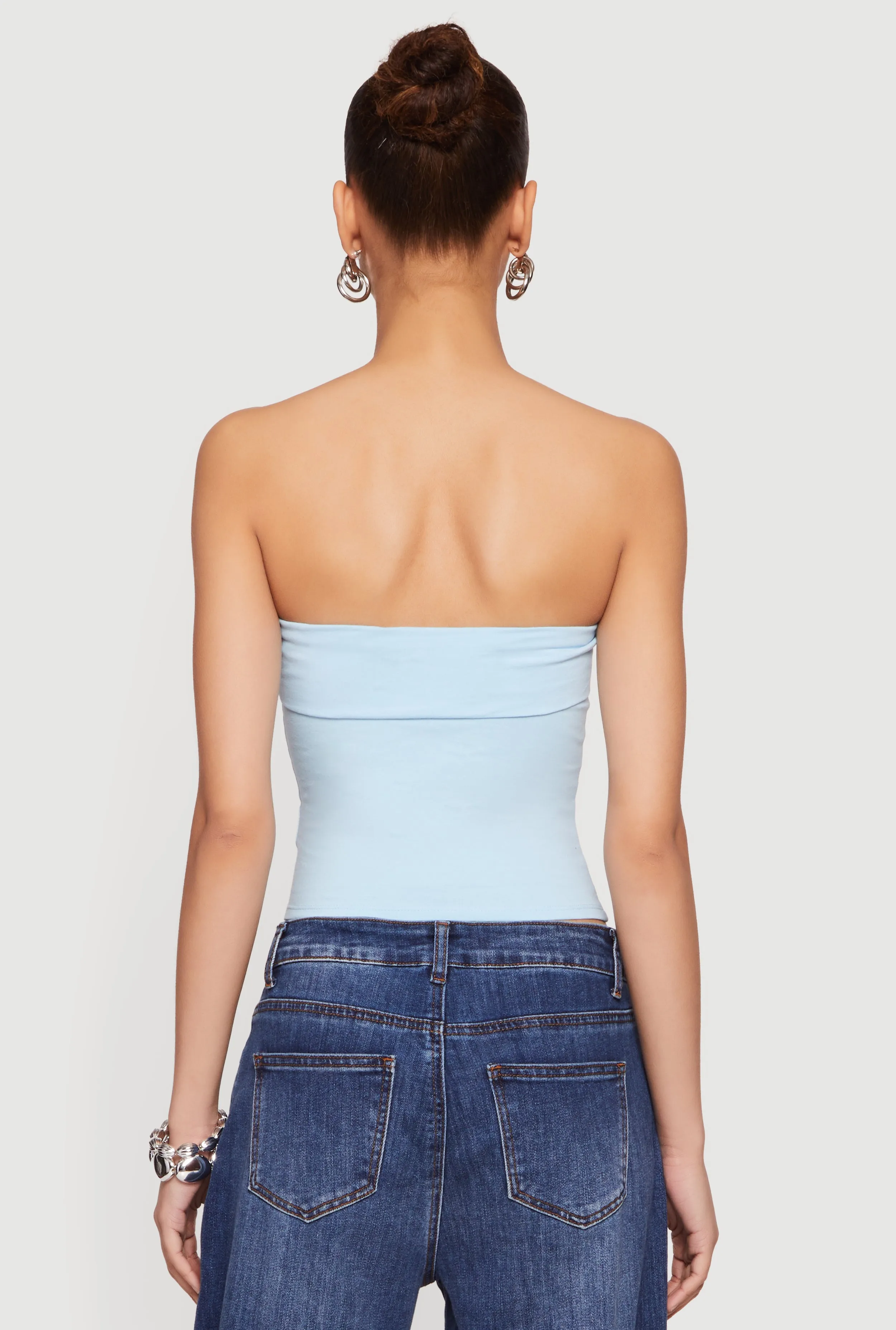 Cropped Fold Over Tube Top sold by Rainbow product image thumbnail 5