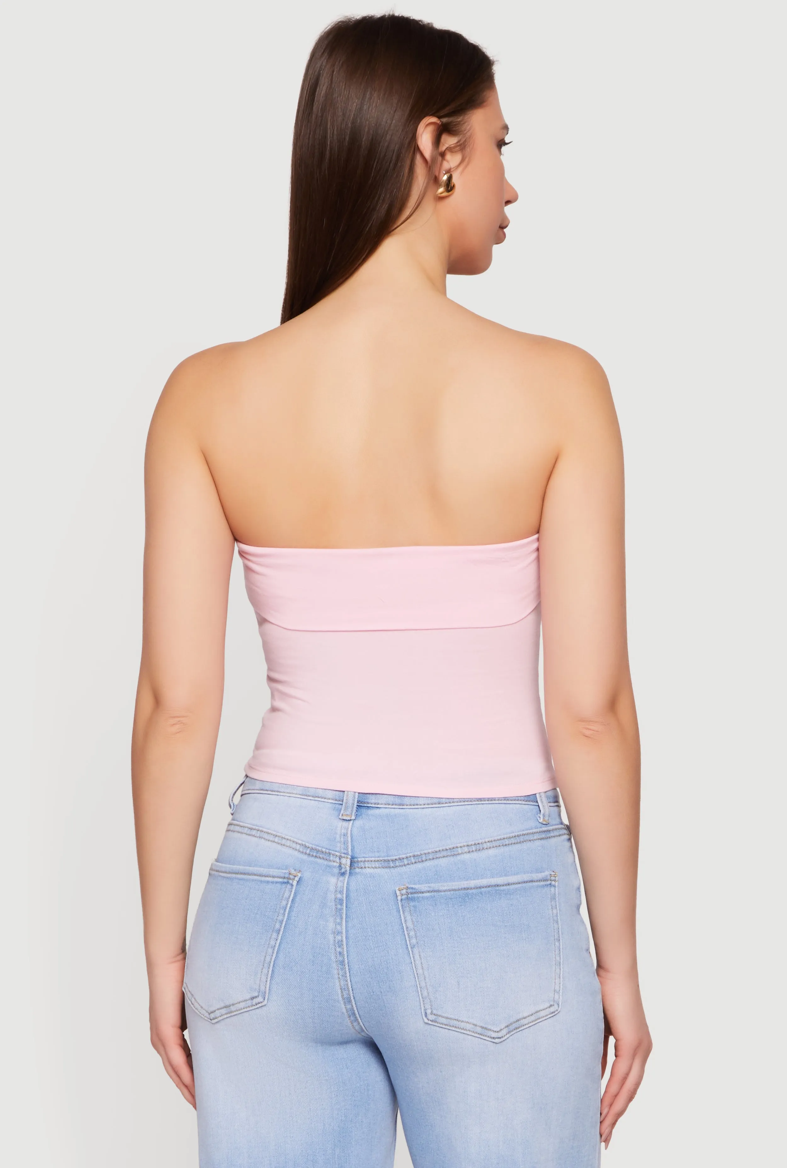 Cropped Fold Over Tube Top sold by Rainbow product image thumbnail 5