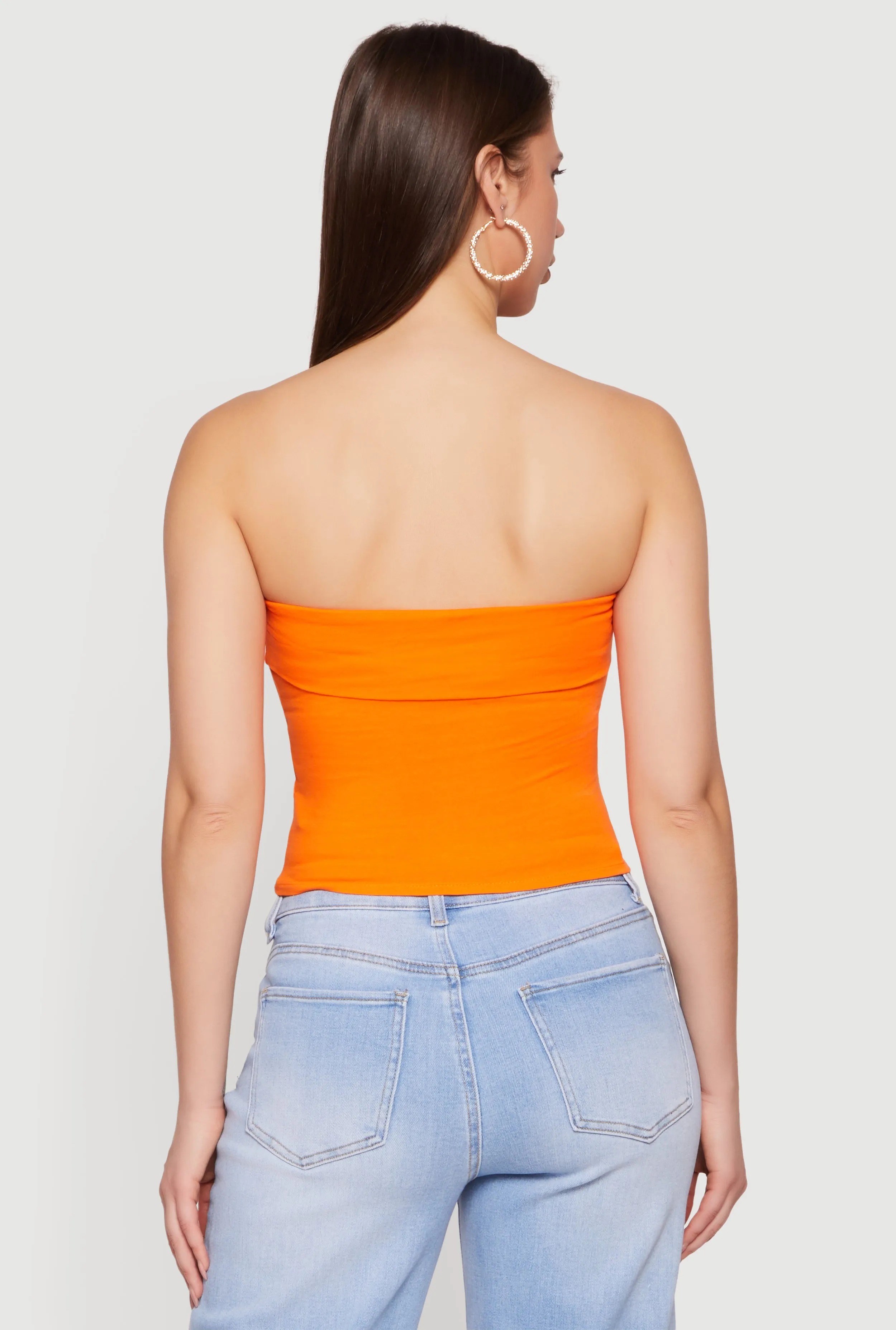 Cropped Fold Over Tube Top sold by Rainbow product image thumbnail 5