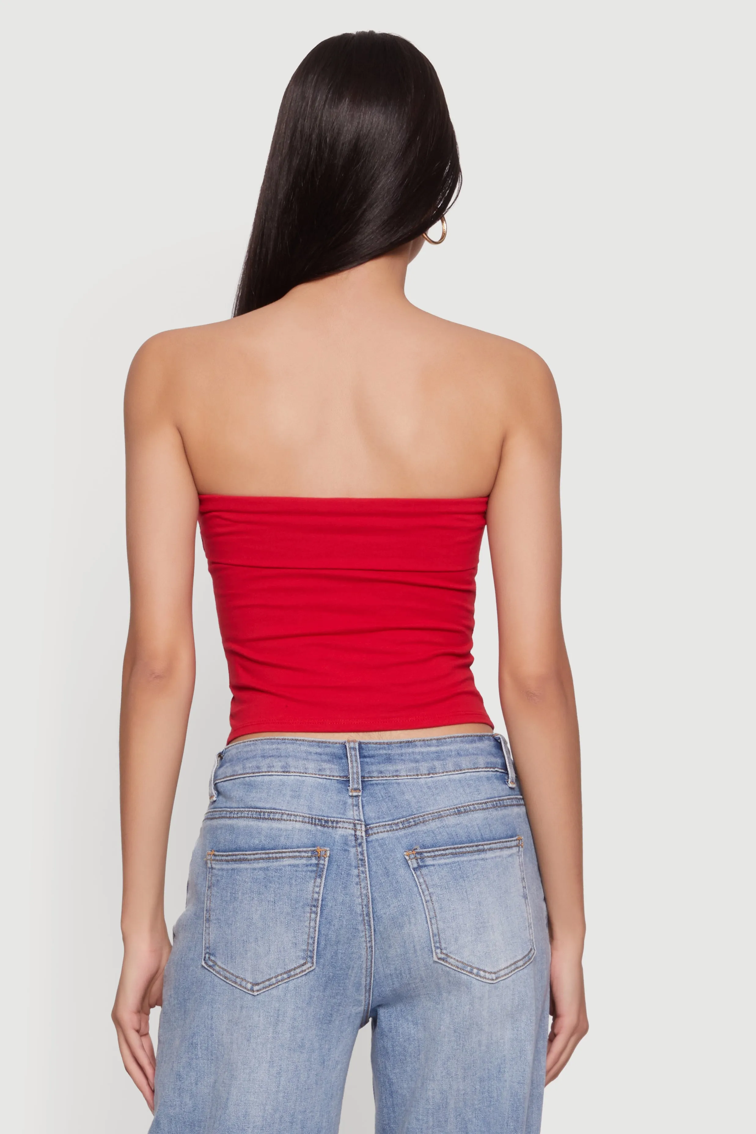 Cropped Fold Over Tube Top sold by Rainbow product image thumbnail 5