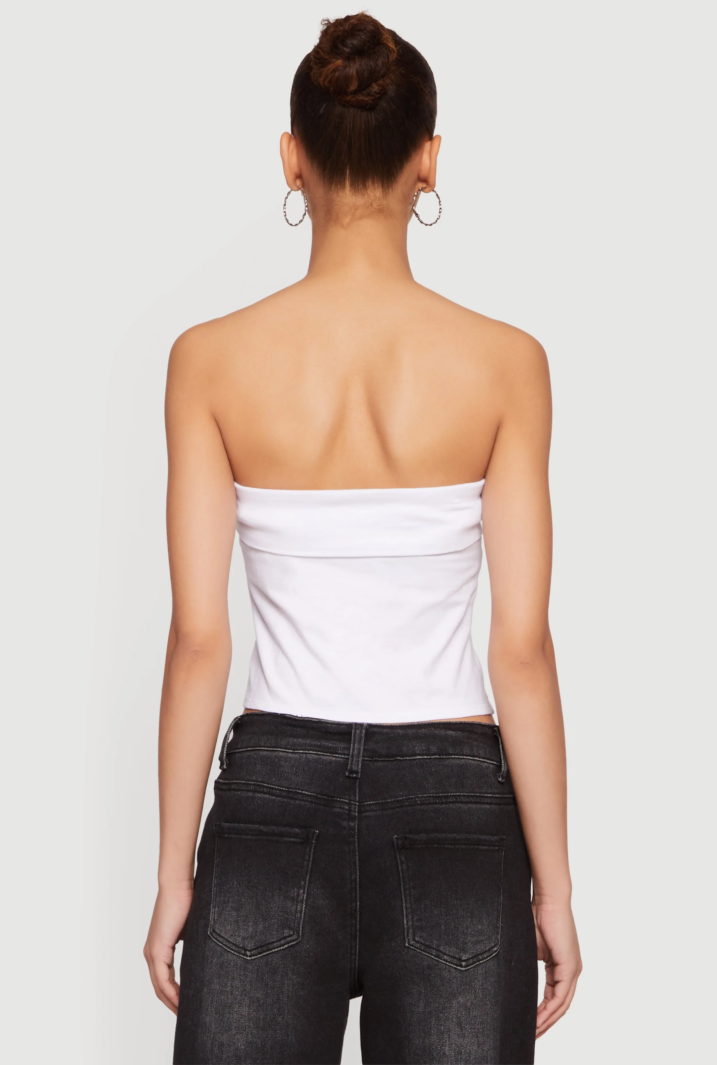 Cropped Fold Over Tube Top sold by Rainbow product image thumbnail 5