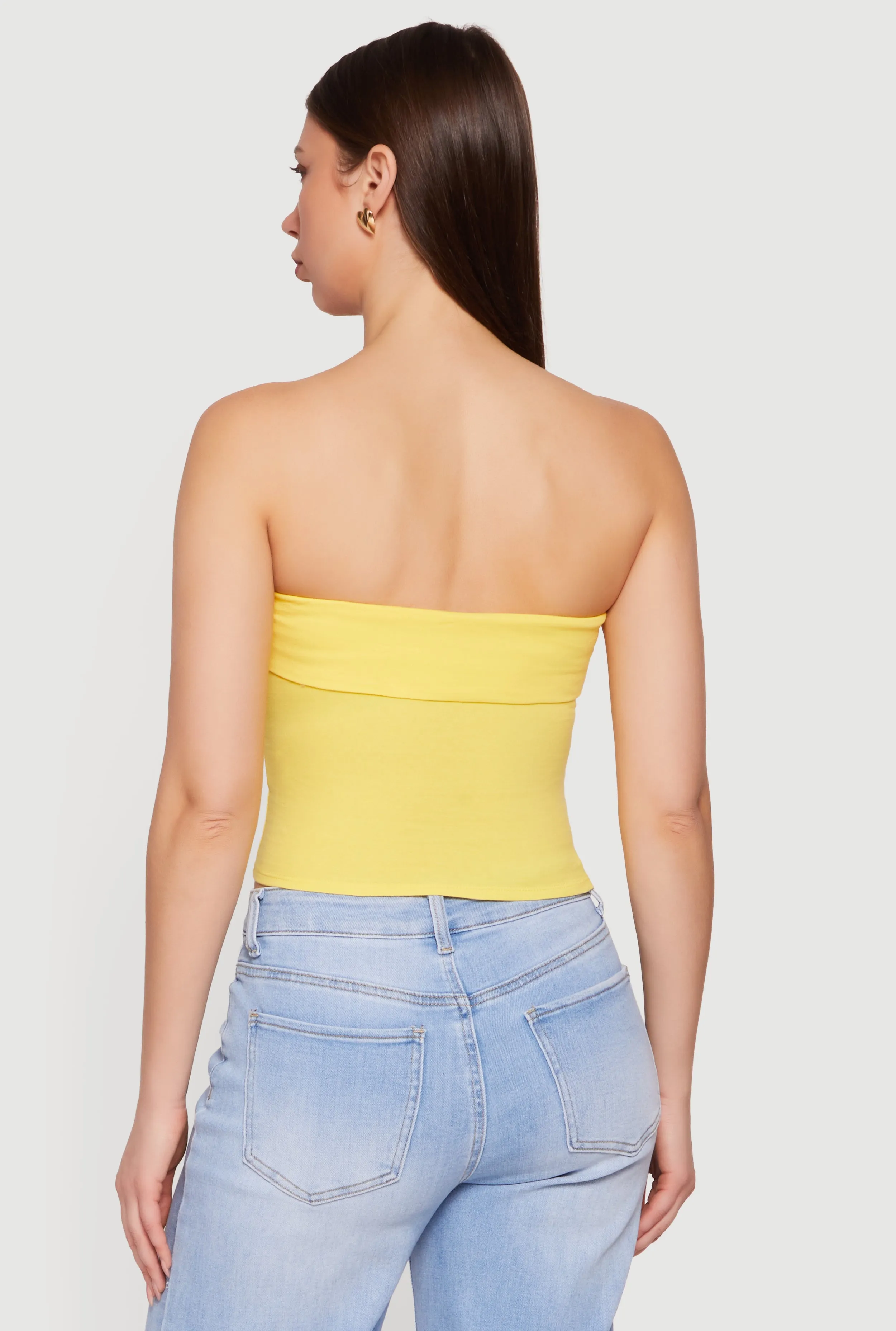 Cropped Fold Over Tube Top sold by Rainbow product image thumbnail 5