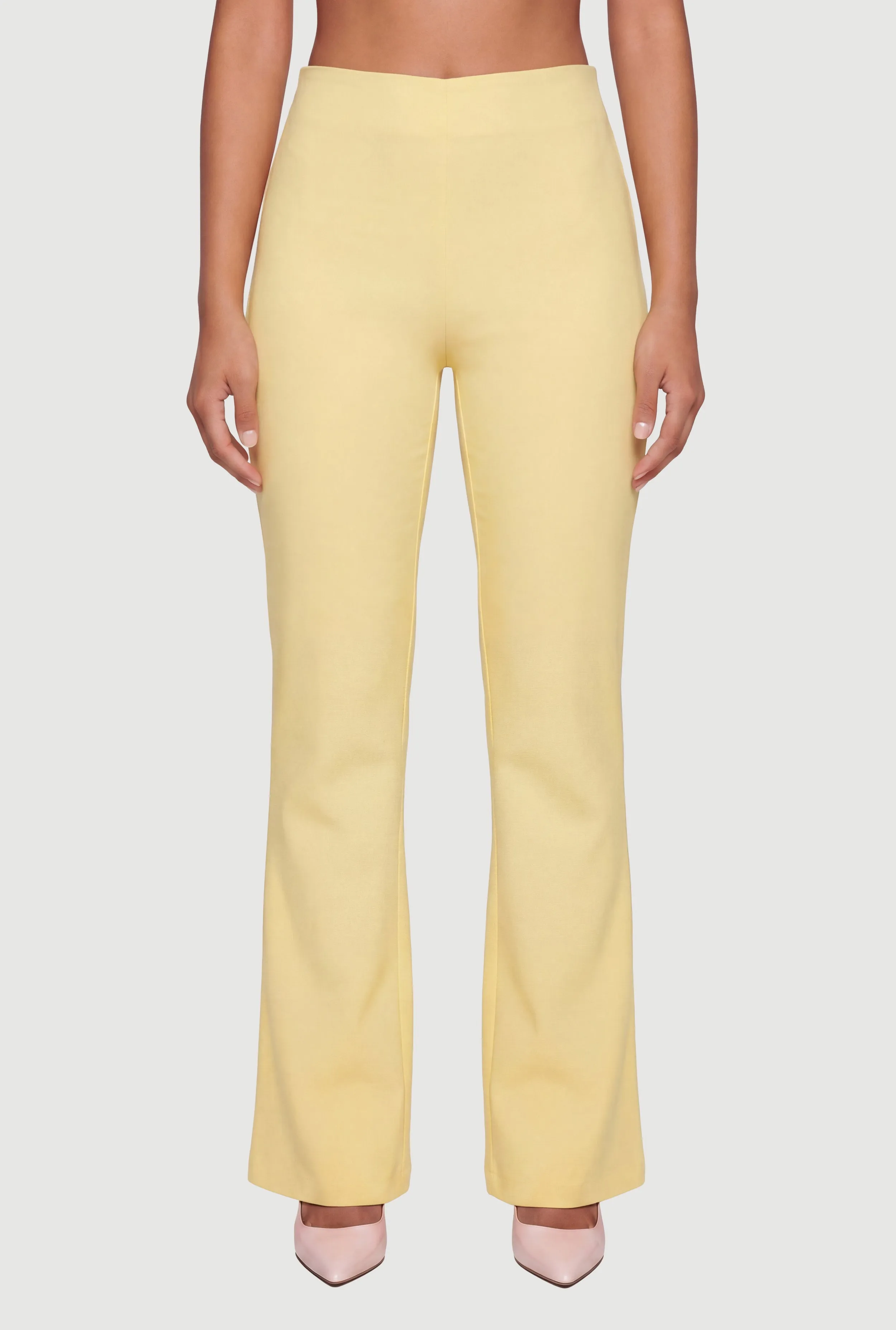 Crepe Knit Pull On Flare Pants sold by Rainbow product image thumbnail 3