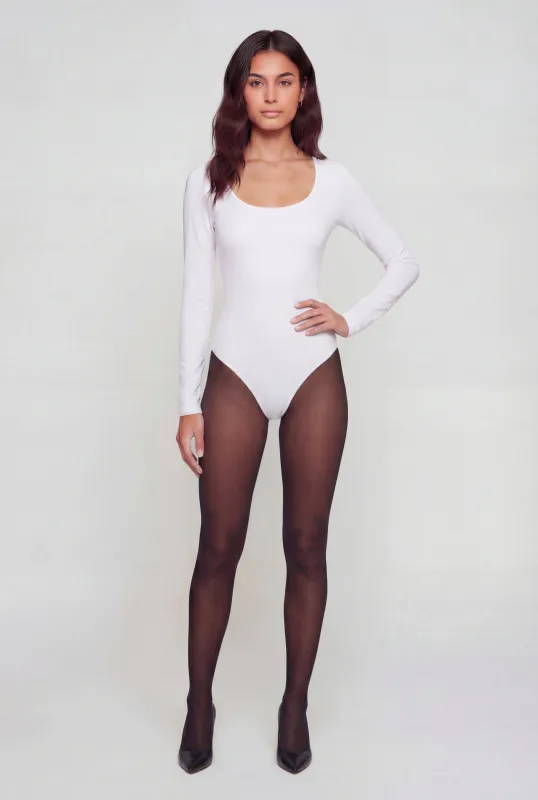 Basic Long Sleeve Scoop Neck Bodysuit sold by Rainbow