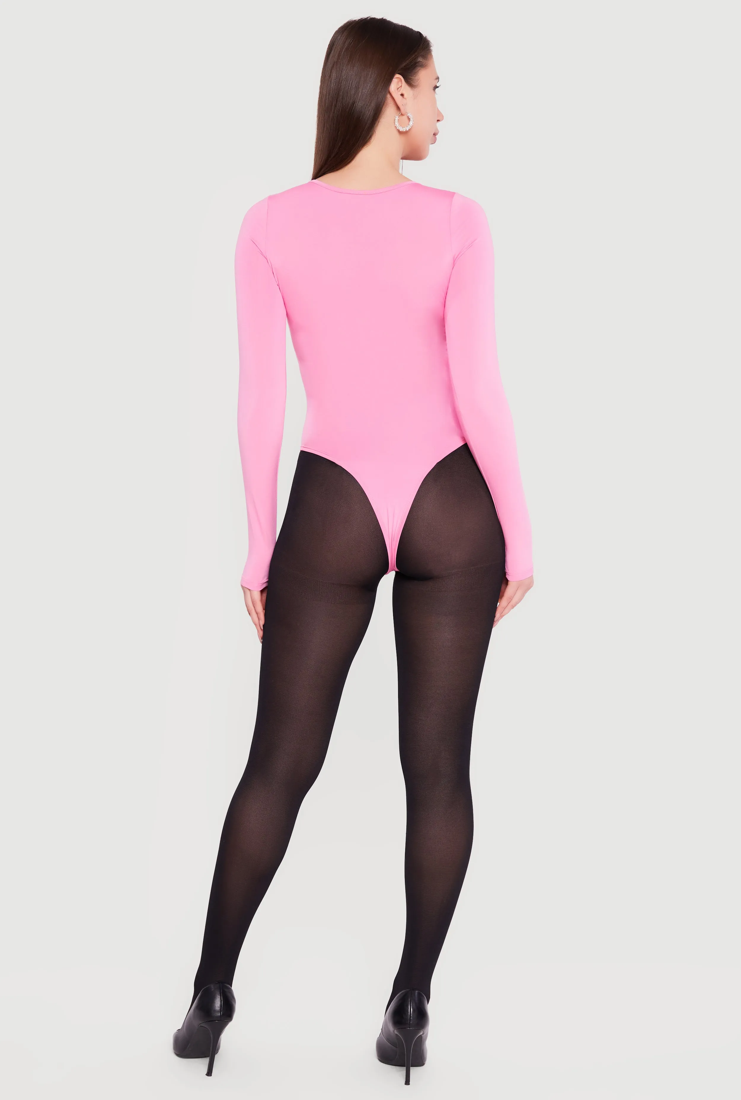 Basic Long Sleeve Scoop Neck Bodysuit sold by Rainbow product image thumbnail 5