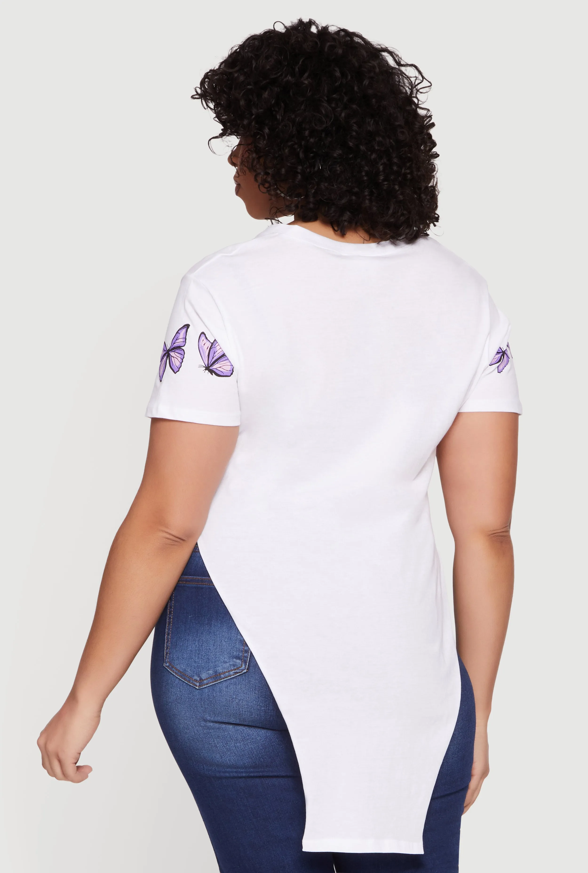 Plus Size God Is Within Her She Will Not Fail Knot Front Tee sold by Rainbow product image thumbnail 5