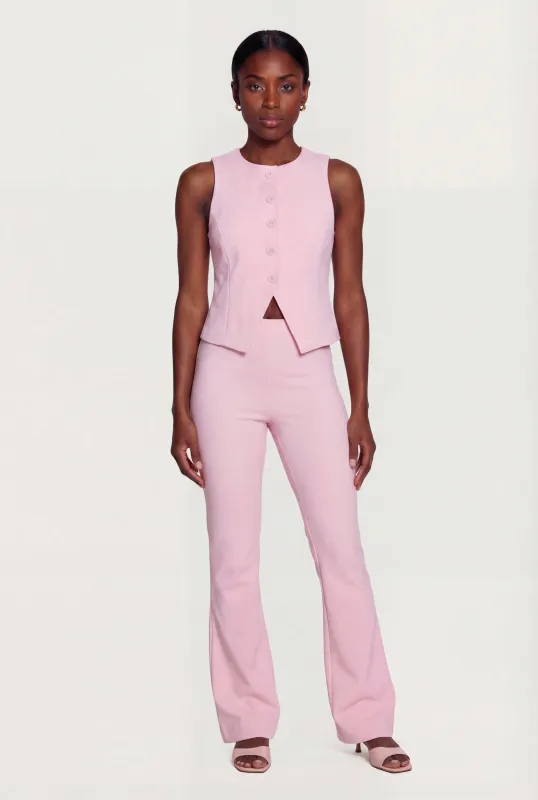 Crepe Knit Pull On Flare Pants sold by Rainbow