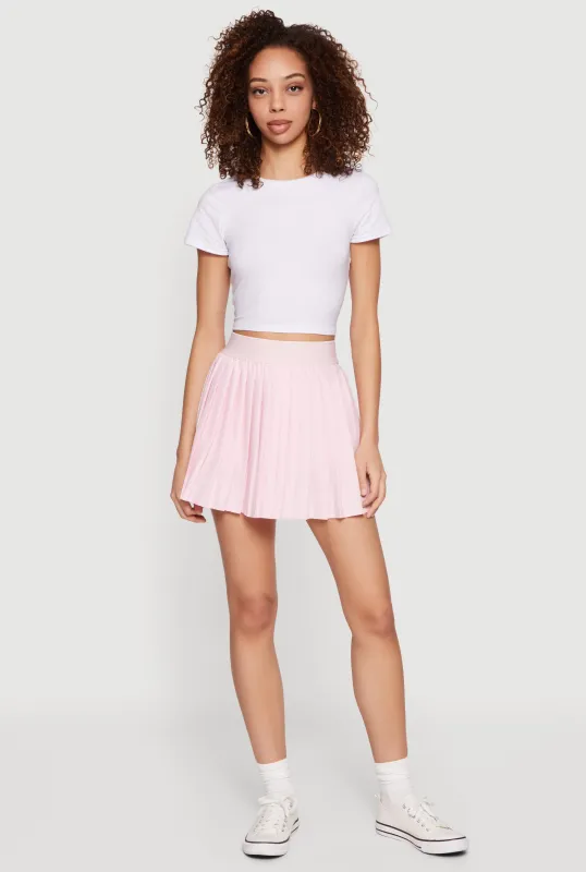 High Waisted Pleated Skirt sold by Rainbow