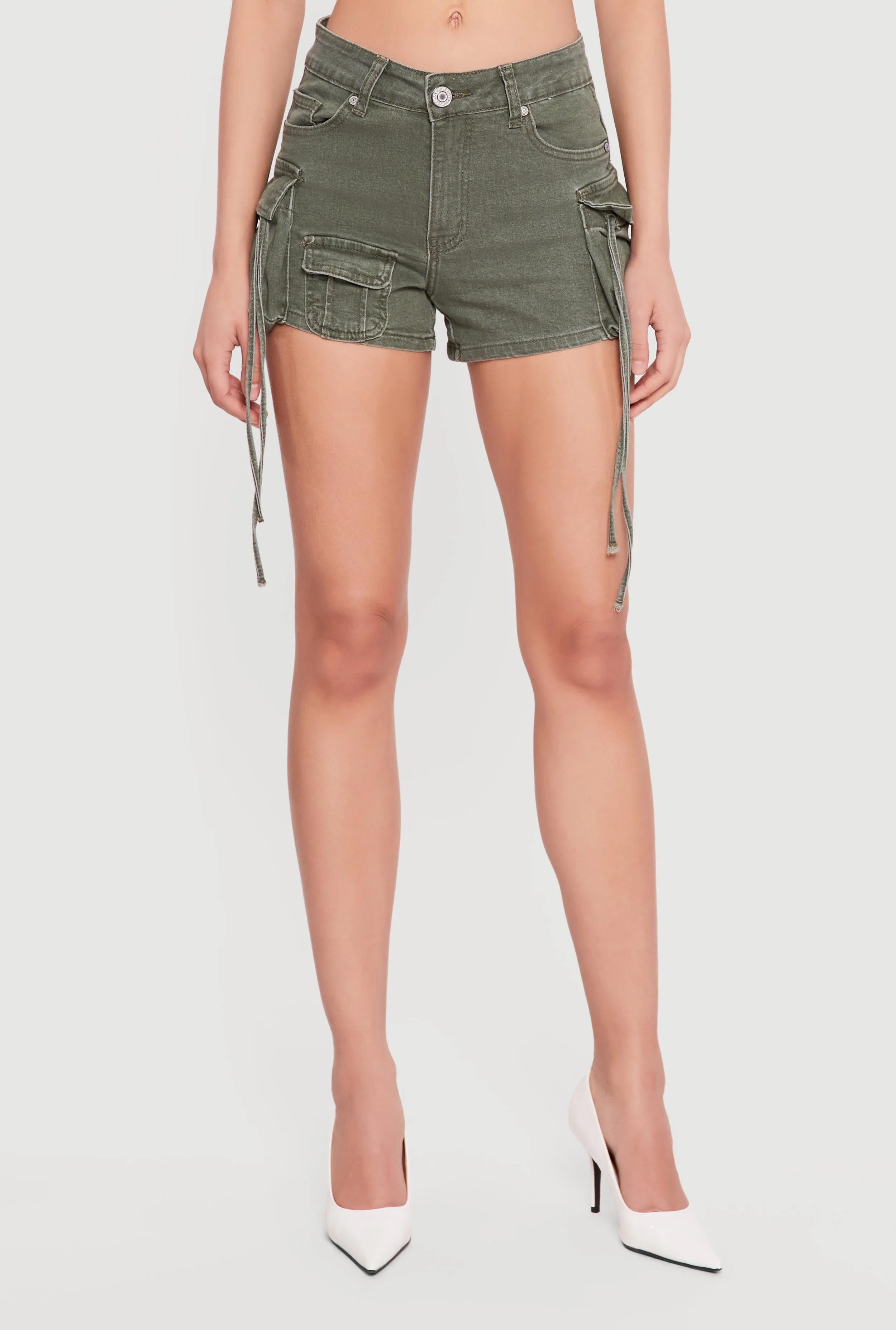 VIP Acid Wash Denim Cargo Shorts sold by Rainbow product image thumbnail 3