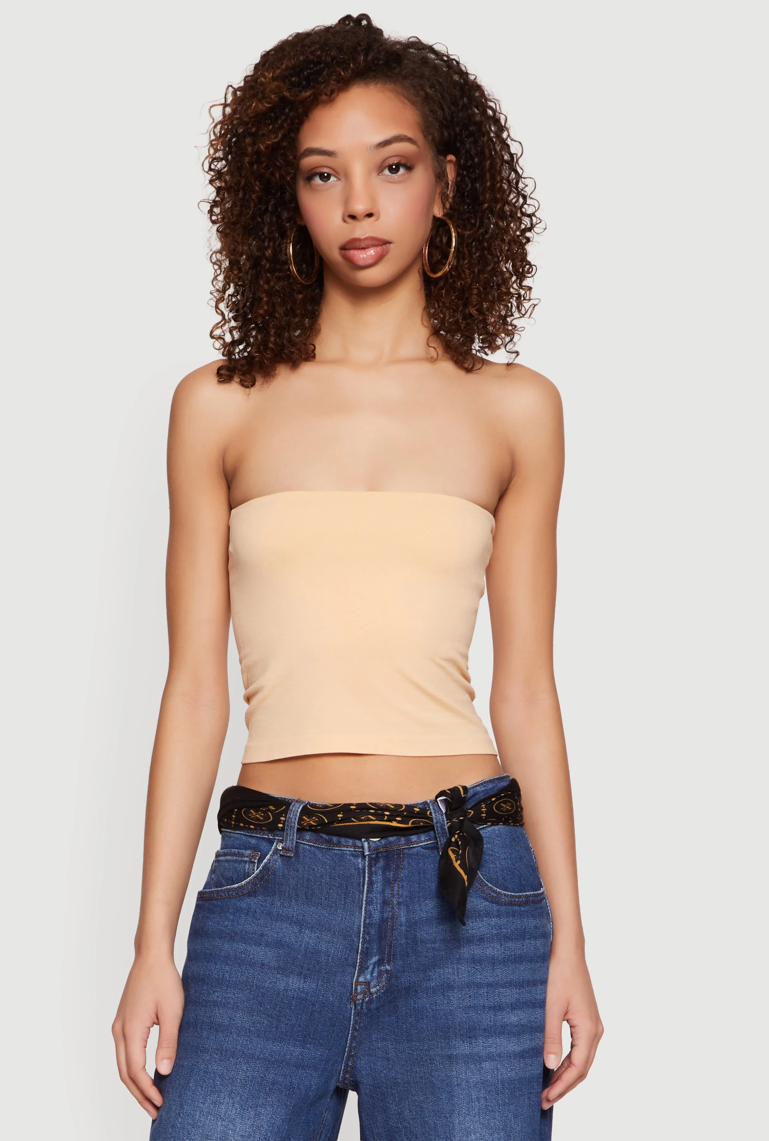 Seamless Tube Top with Shelf Bra sold by Rainbow