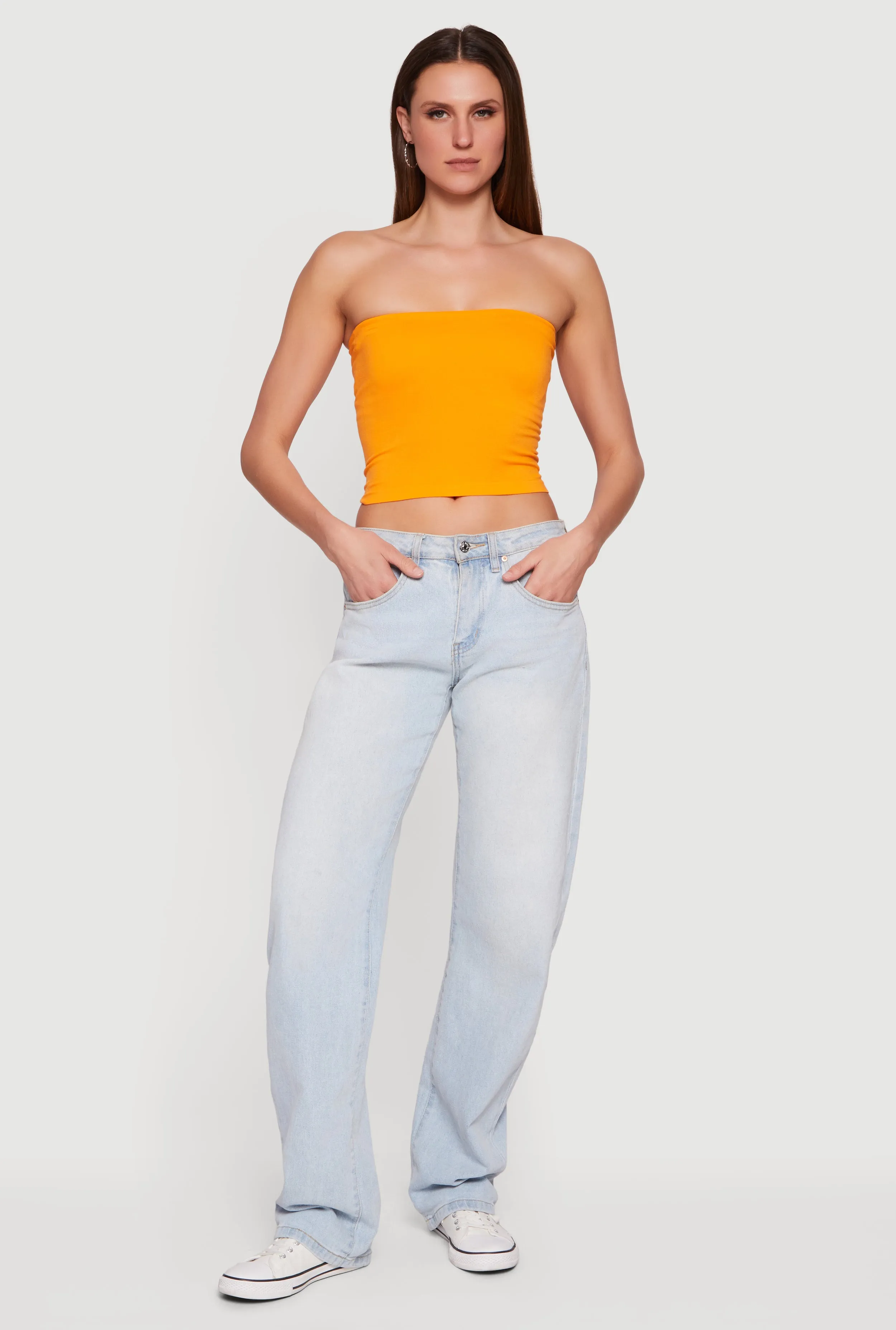 Seamless Tube Top with Shelf Bra sold by Rainbow