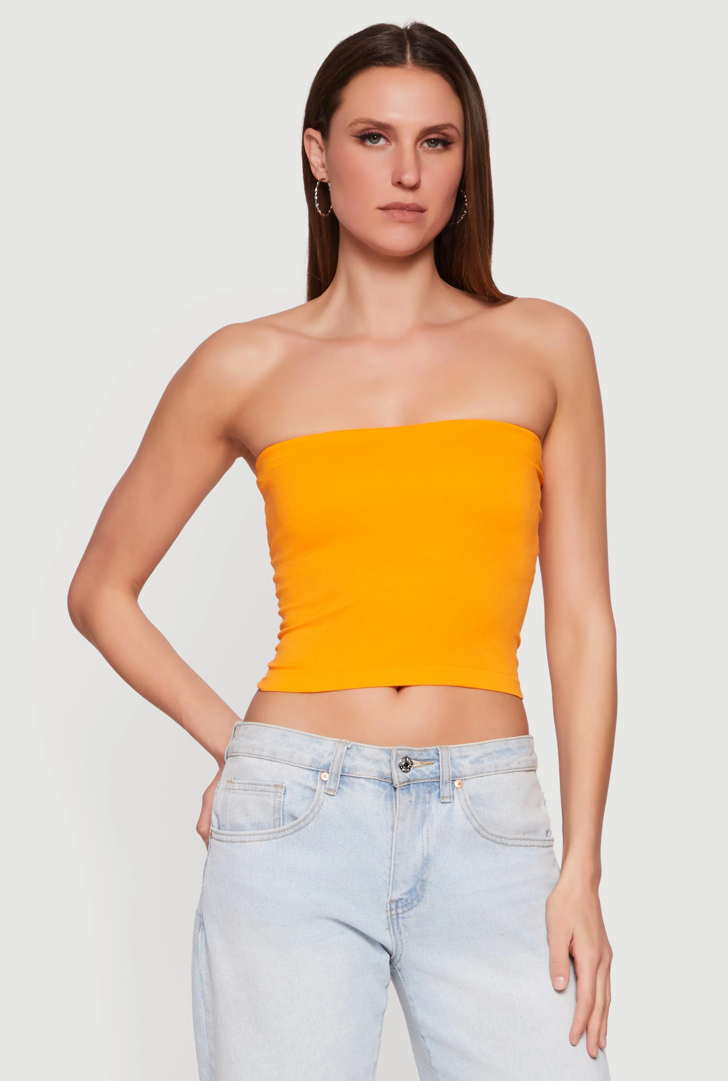 Seamless Tube Top with Shelf Bra sold by Rainbow product image thumbnail 2