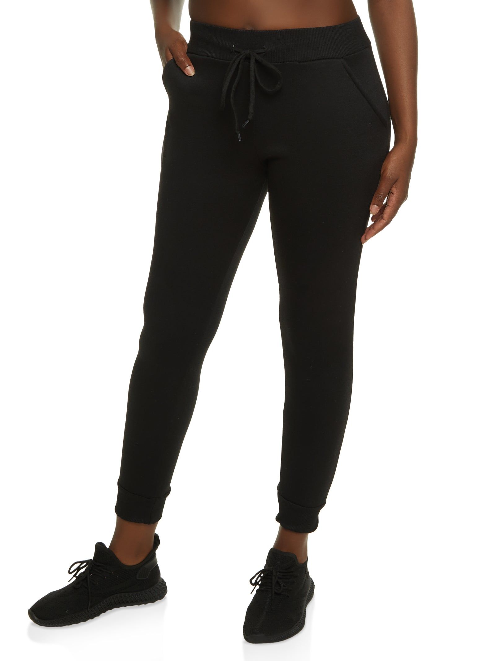 Basic Fleece Drawstring Joggers sold by Rainbow