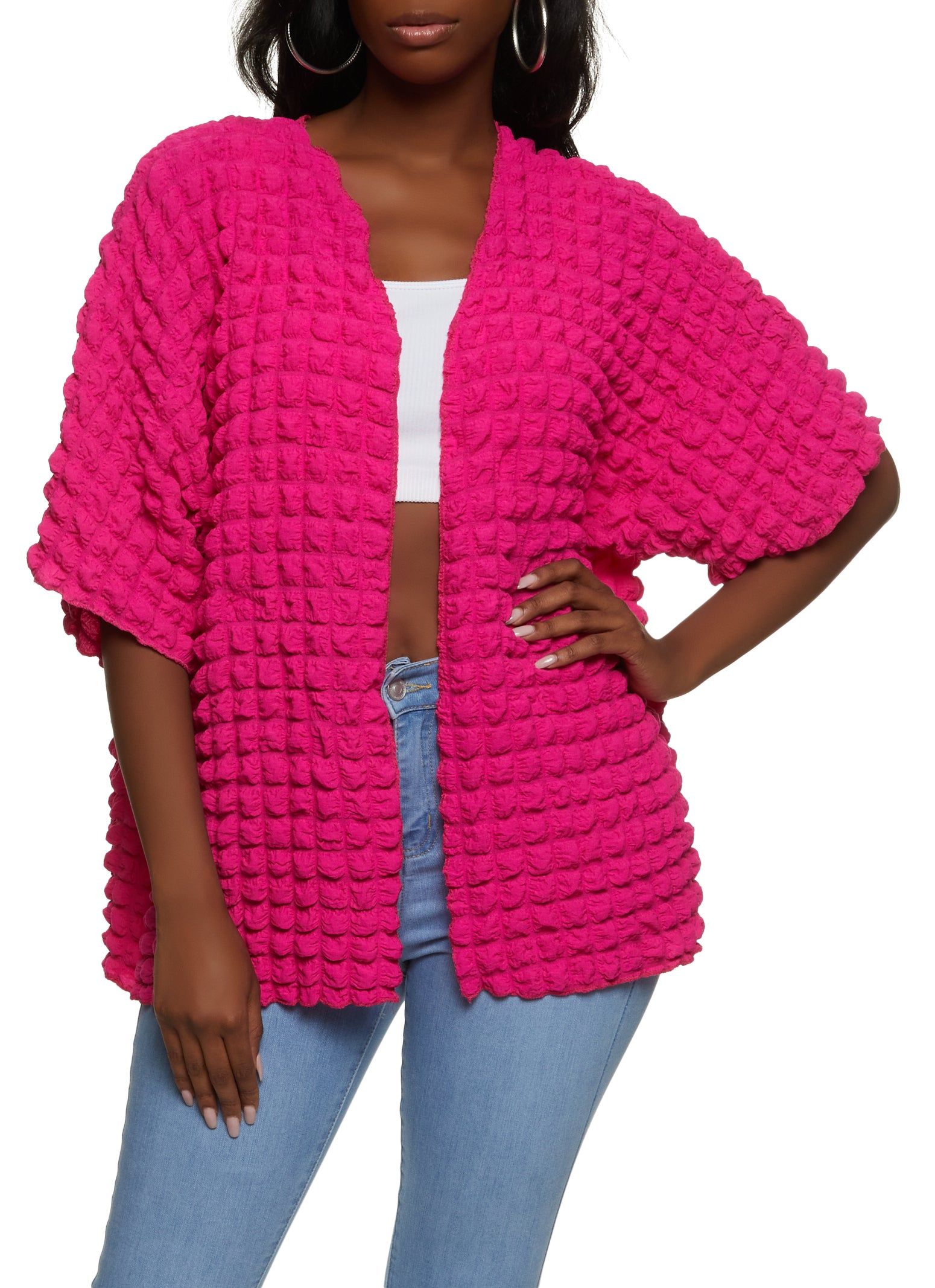 Bubble Knit Cardigan sold by Rainbow