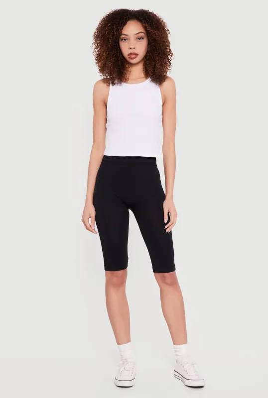 Seamless Mid Rise Biker Shorts sold by Rainbow