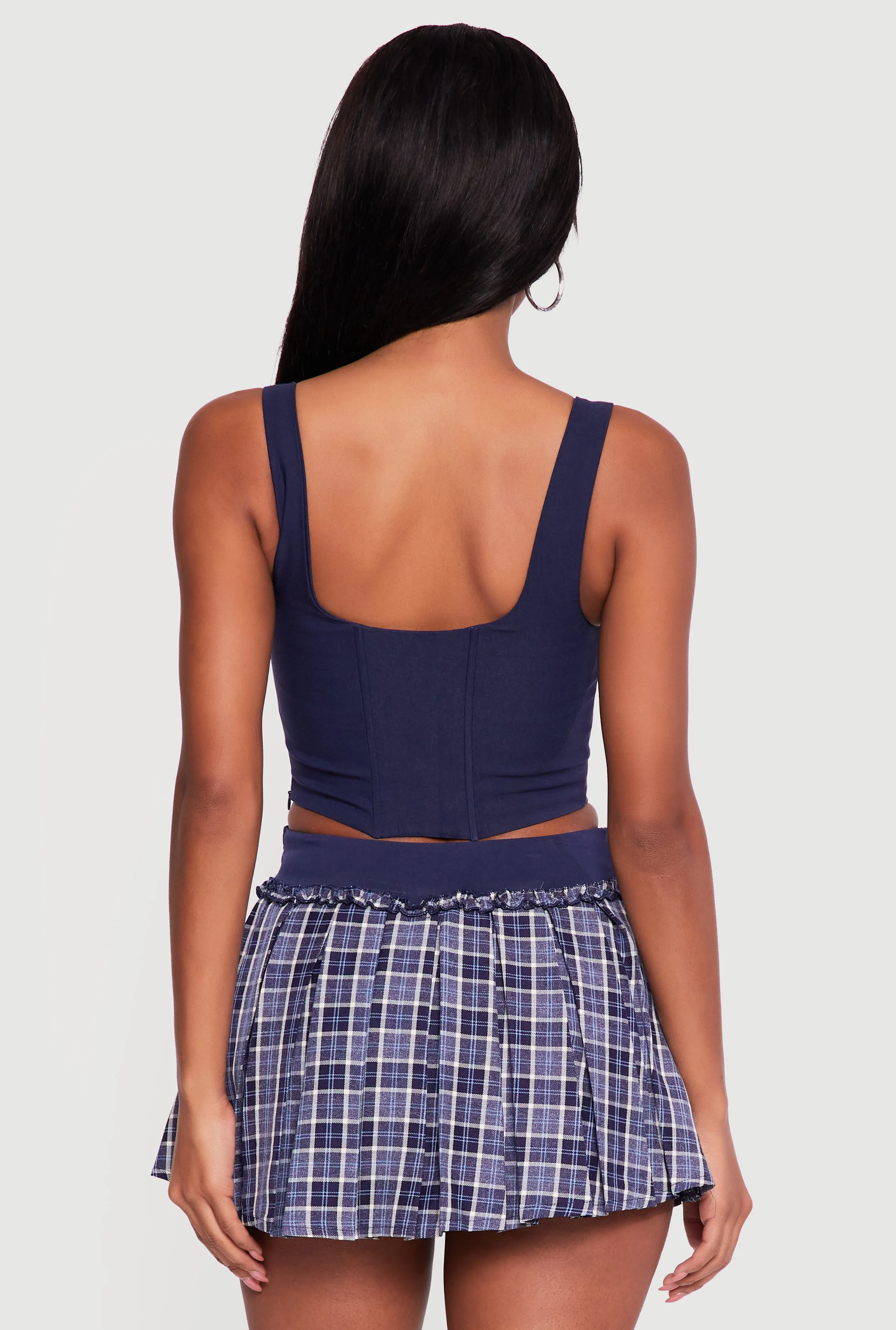 Tie Strap Cropped Corset Top sold by Rainbow product image thumbnail 5