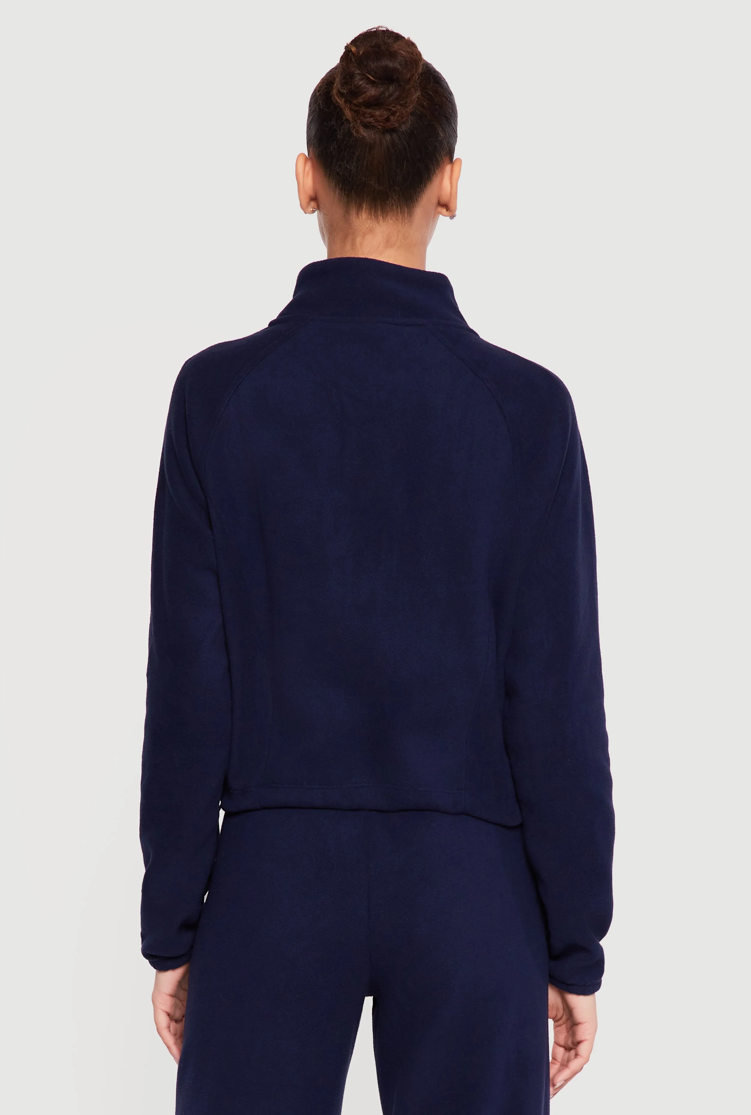 Raglan Sleeve Zip Front Mock Neck Track Jacket sold by Rainbow product image thumbnail 5