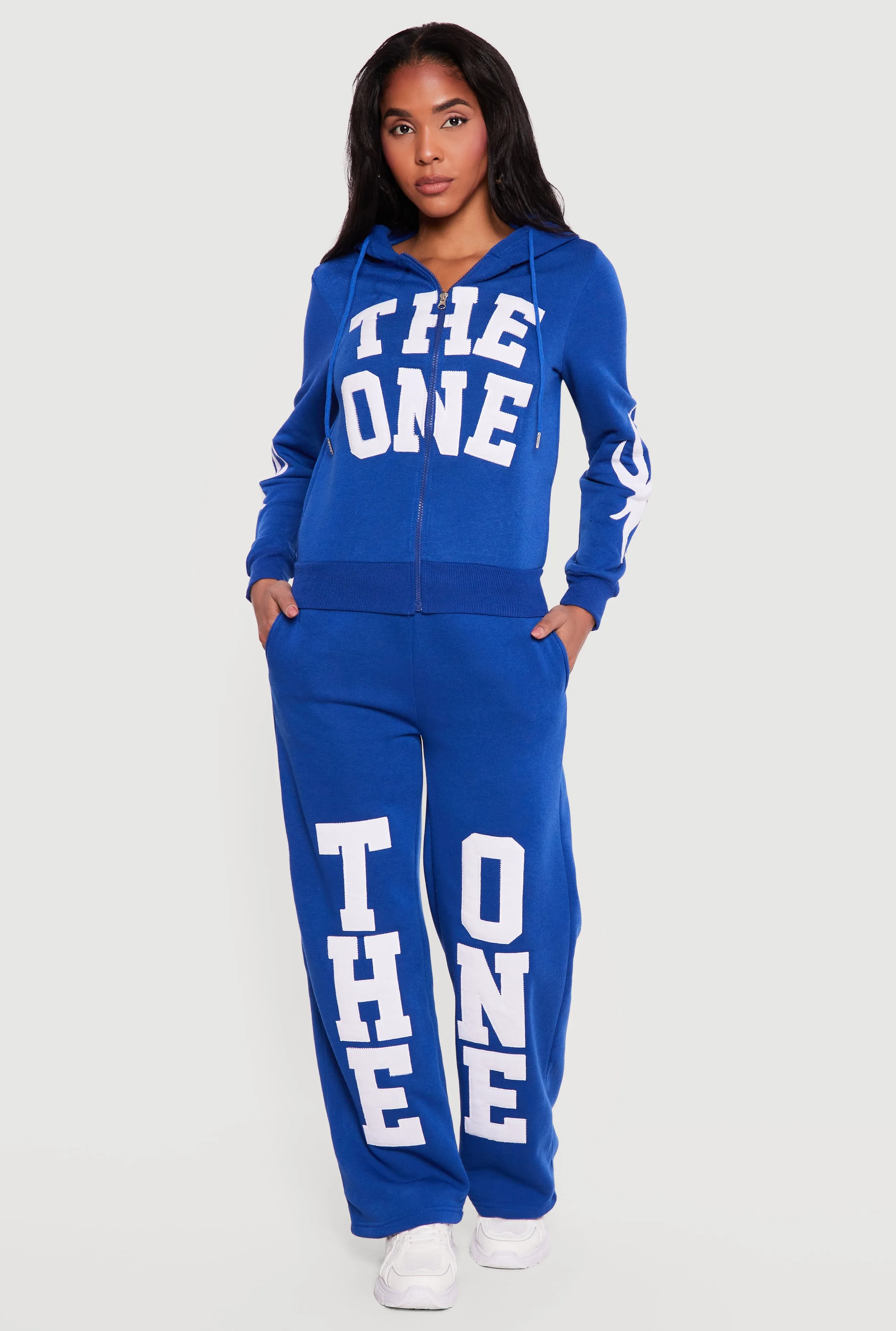 The One Graphic Patch Zip Front Hoodie sold by Rainbow product image thumbnail 2