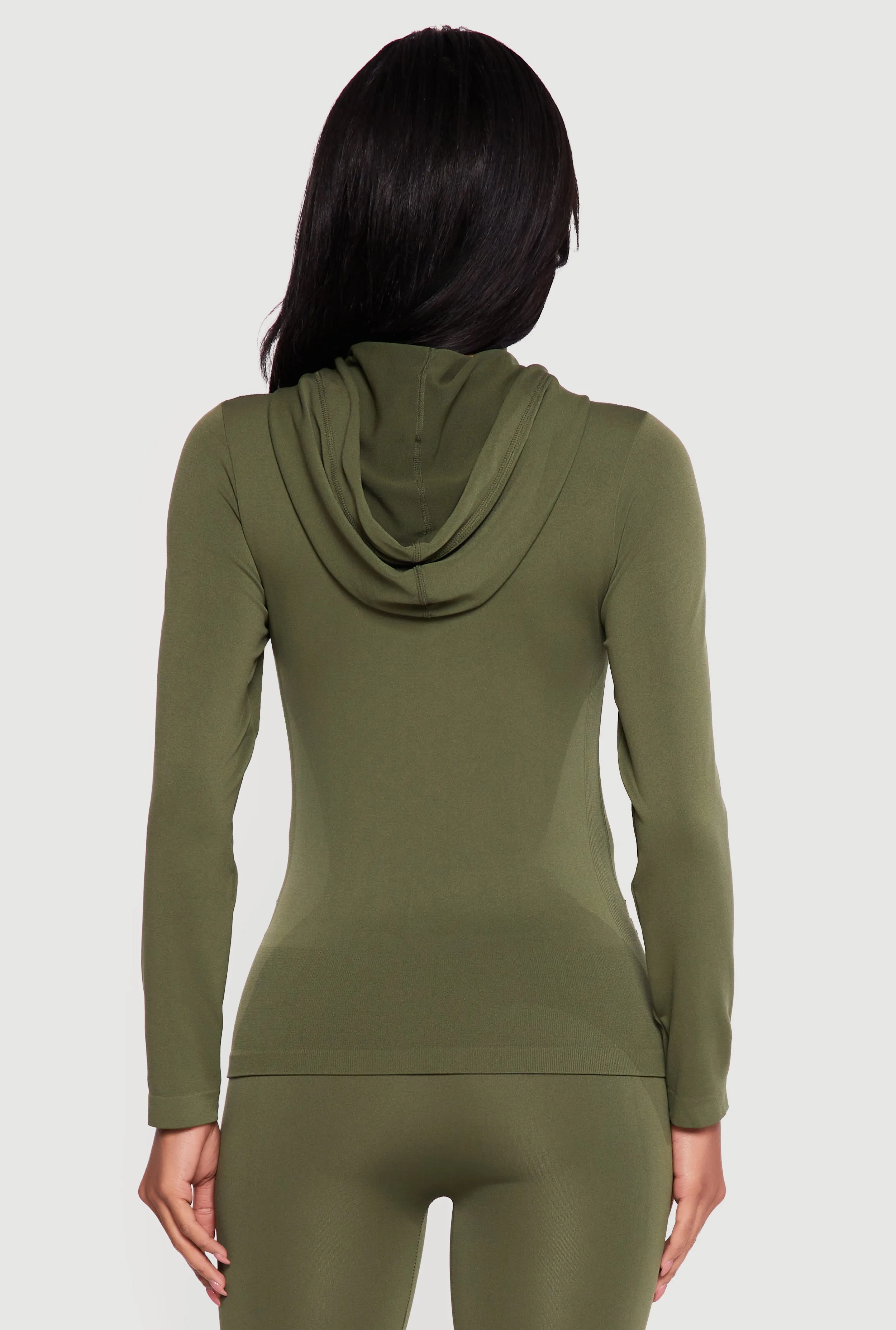 Drawstring Hooded Zip Front Track Jacket sold by Rainbow product image thumbnail 5