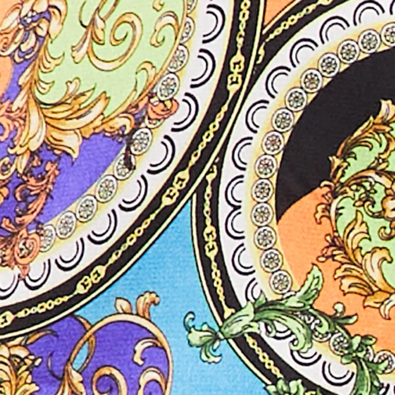 Plus Size Satin Chain Print Blouse sold by Rainbow product image thumbnail 4