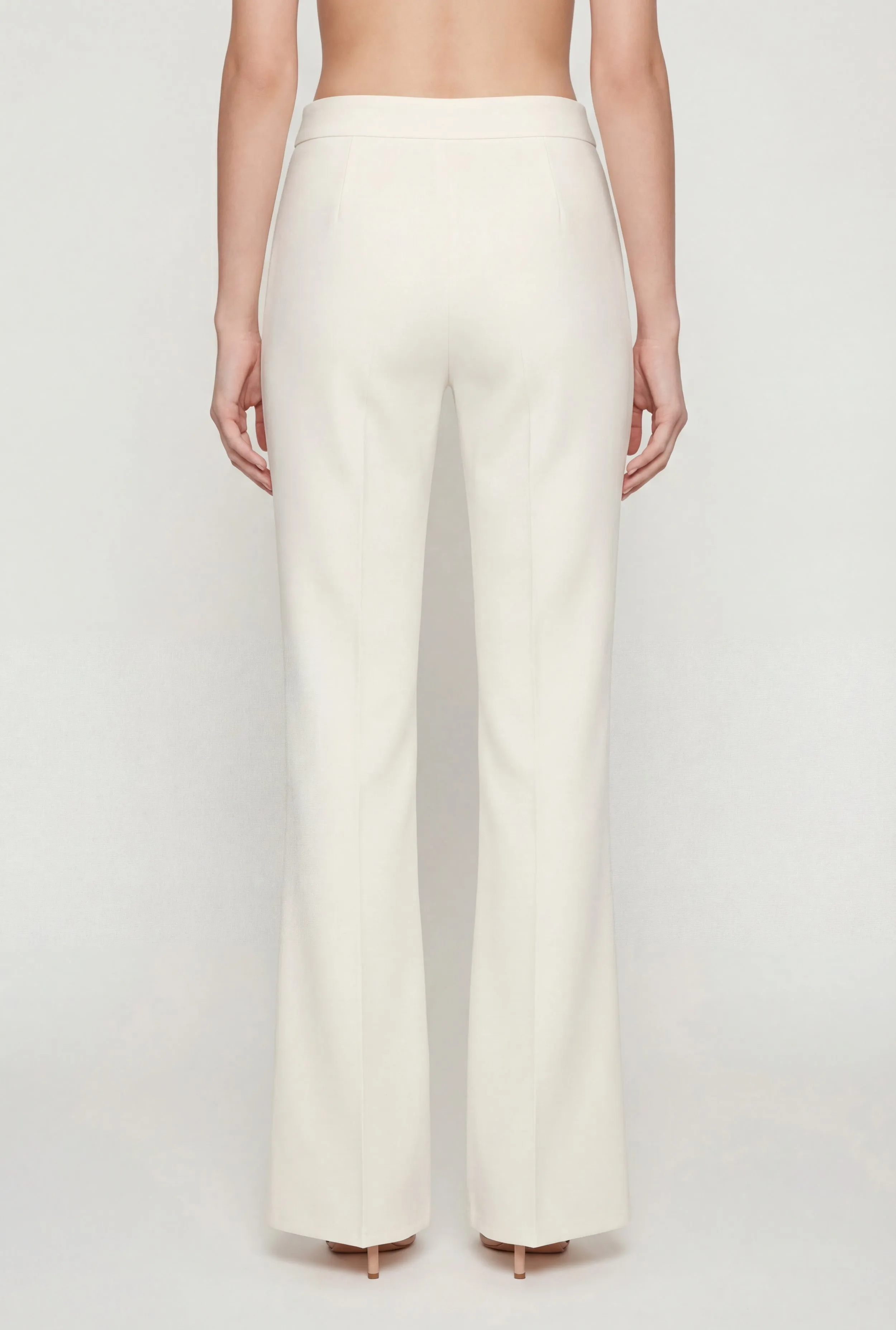 Straight Leg Crepe Knit Pintuck Detail Pants sold by Rainbow product image thumbnail 5