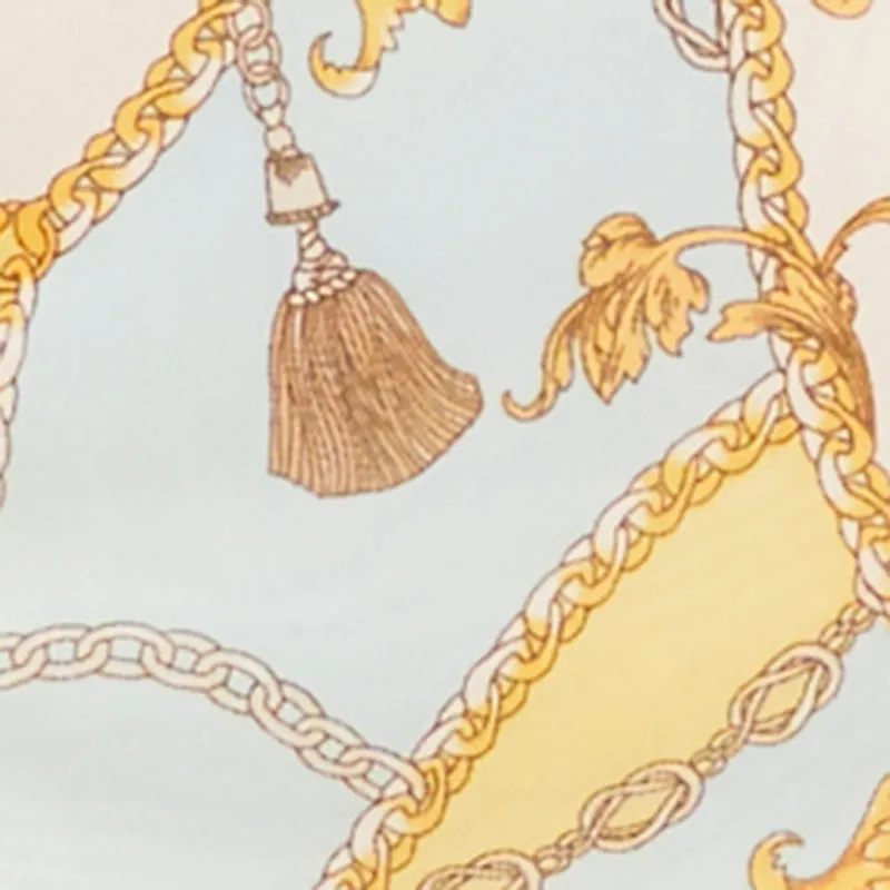 Plus Size Chain Print Ruffle Trim Tie Front Dress sold by Rainbow product image thumbnail 4