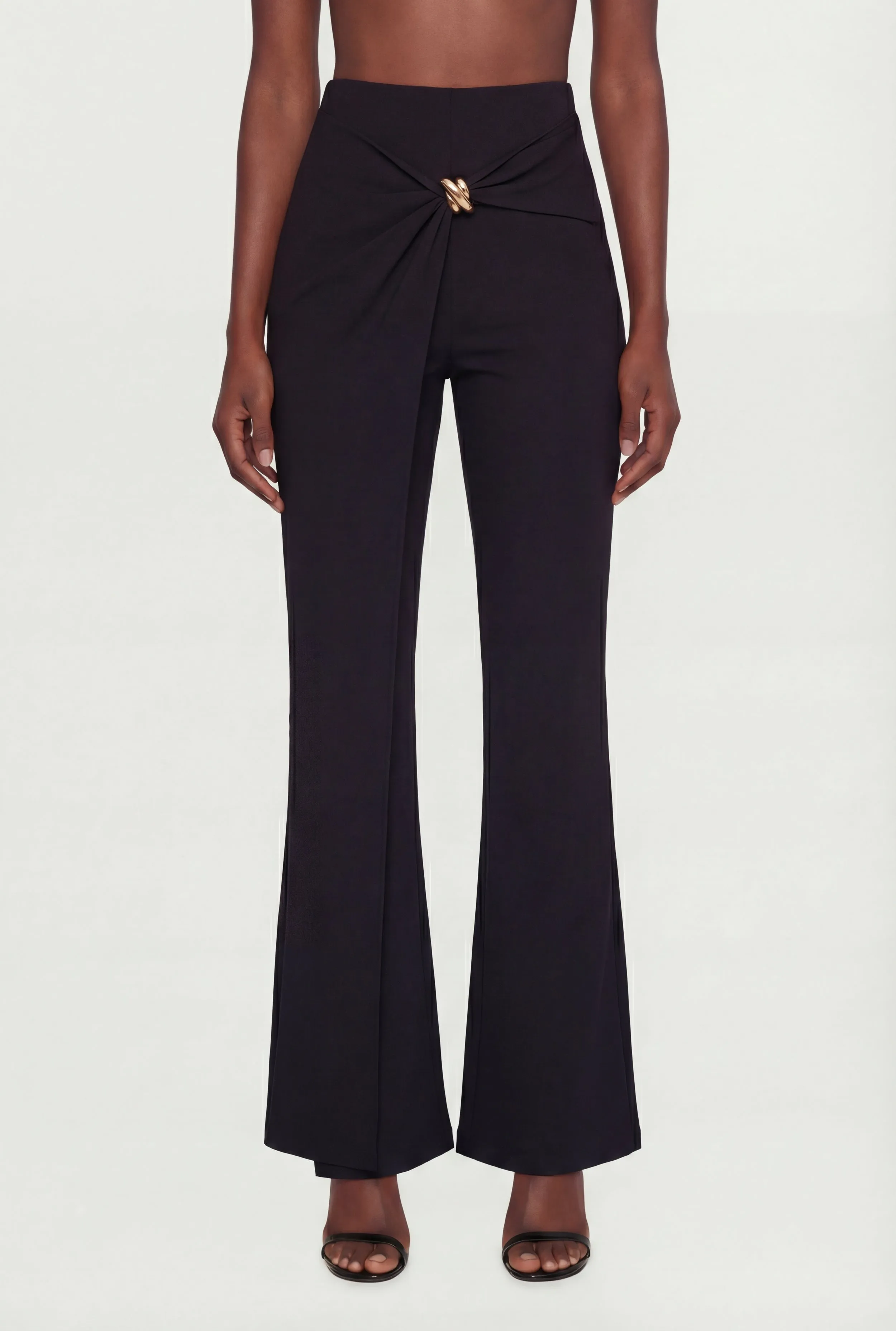 Metallic Detail Asymmetrical Overlay Pants sold by Rainbow product image thumbnail 3