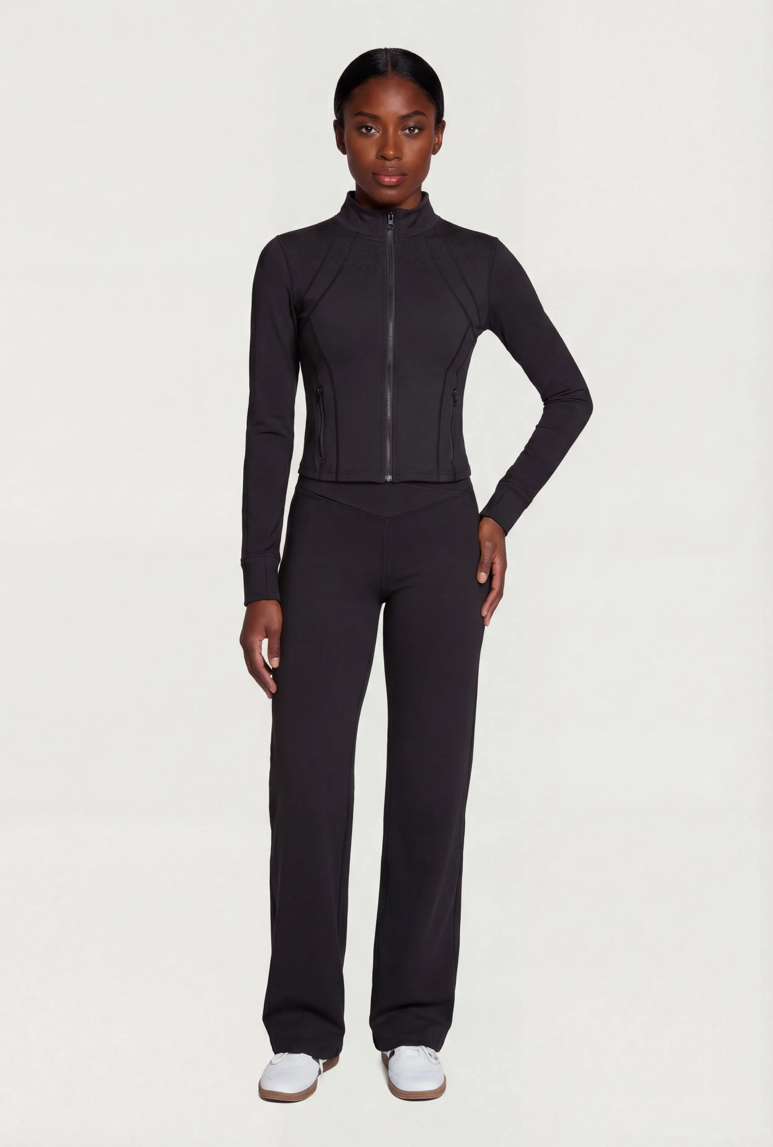 Long Sleeve Zip Front Track Jacket sold by Rainbow product image thumbnail 2